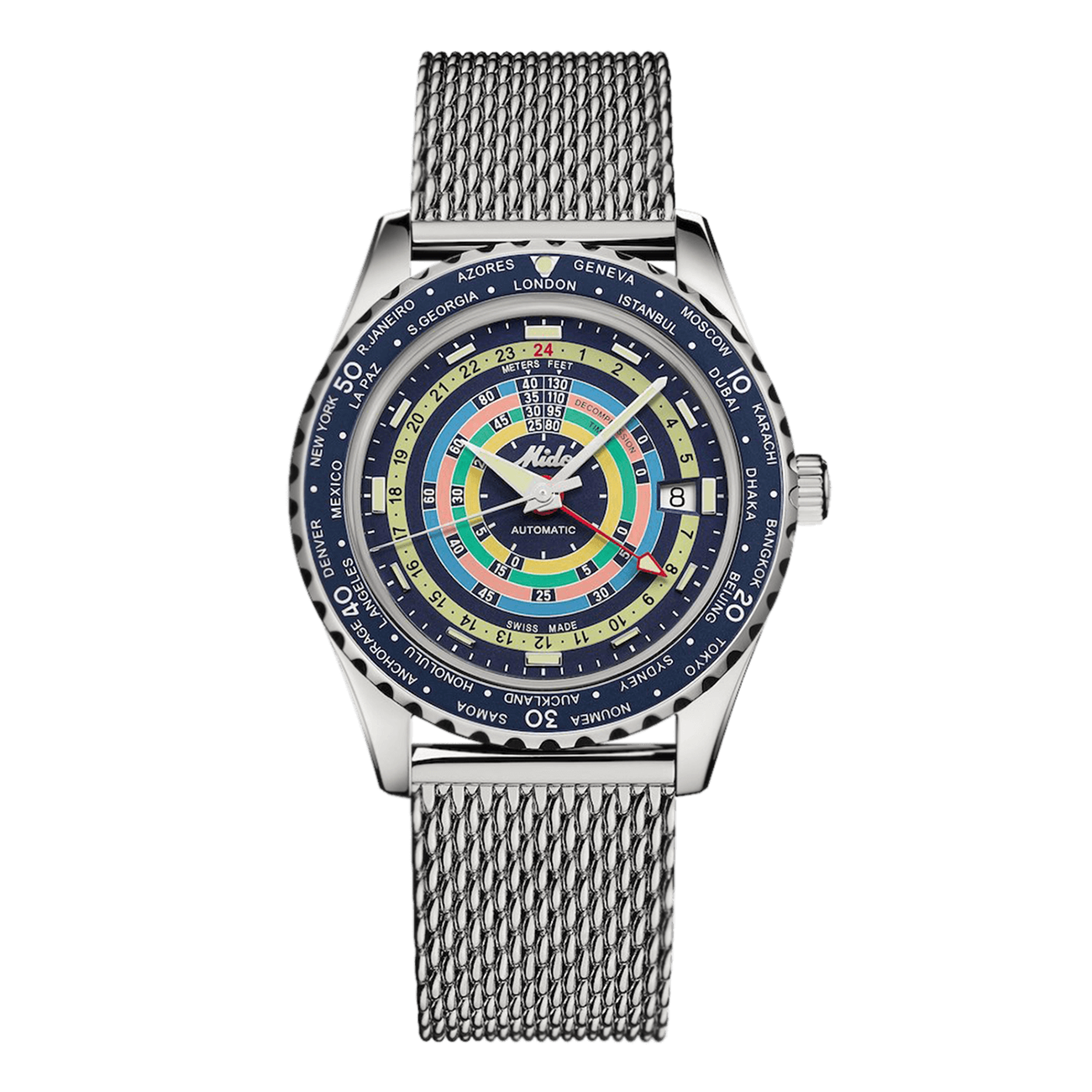 Decompression Worldtimer Automatik Uhr