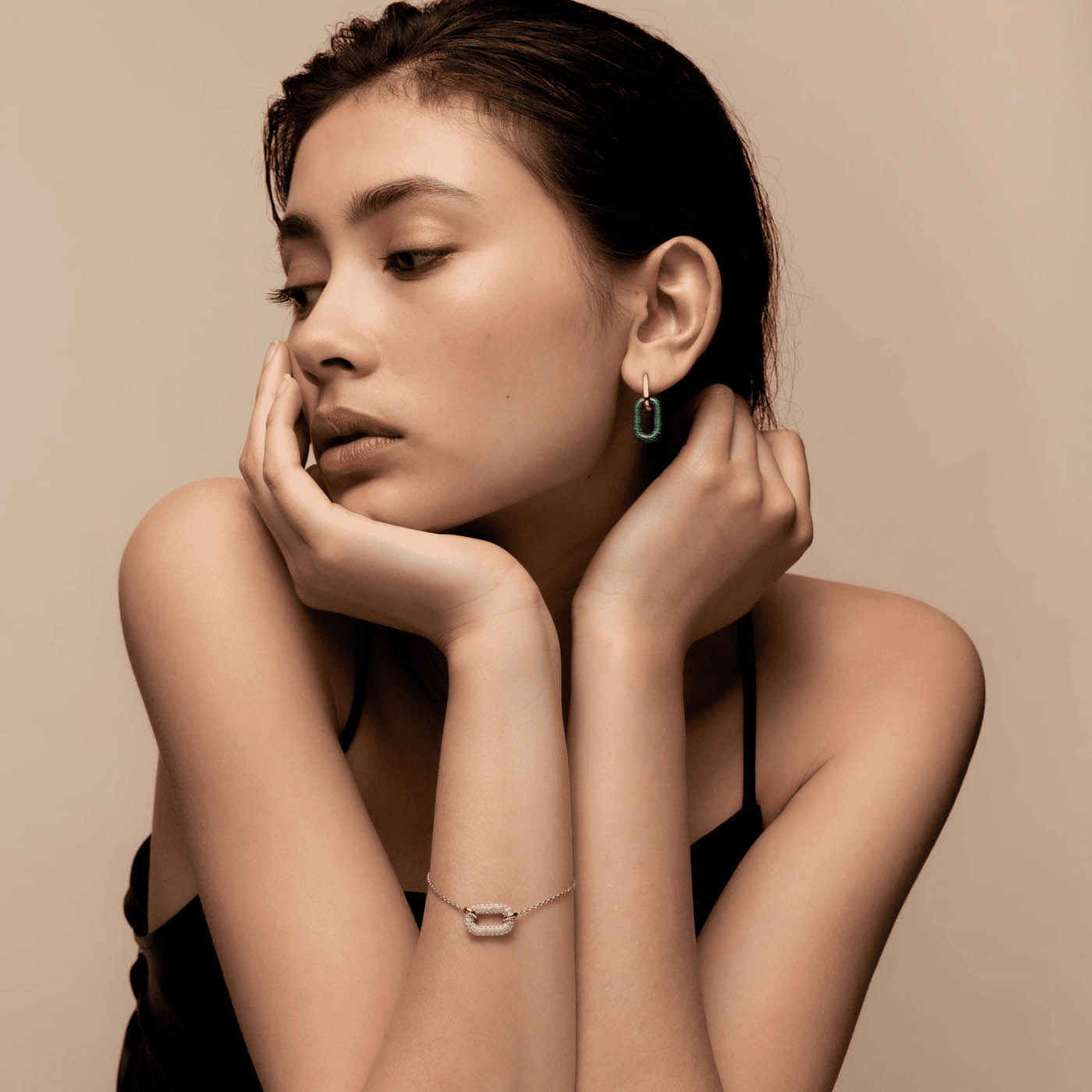 Armband 925er Silber bicolor