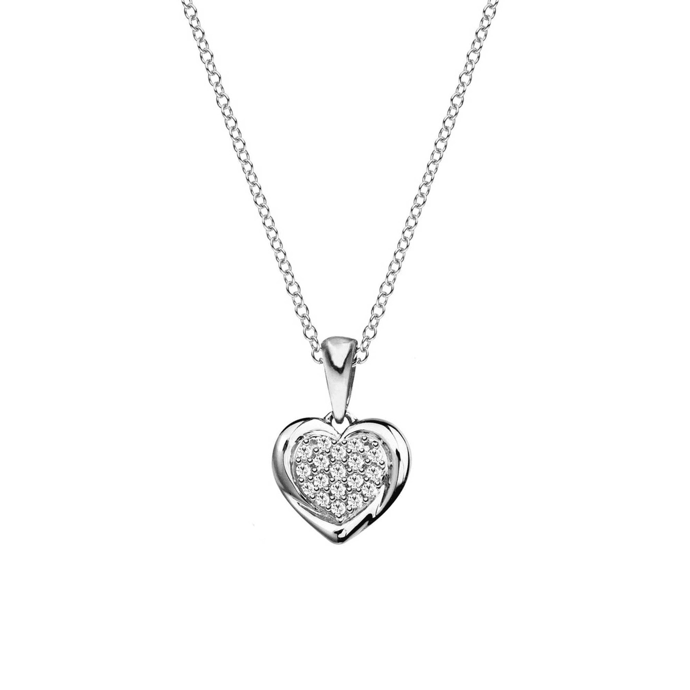 Kette Diamant zus. ca. 0,07 ct. 333er Weißgold Kette Diamant zus. ca. 0,07 ct. 333er Weißgold