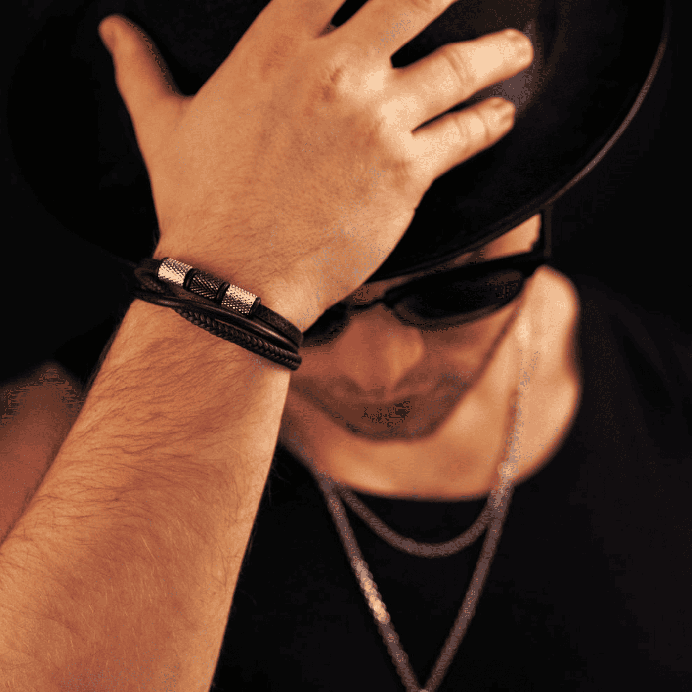 Lederarmband braun Flynn