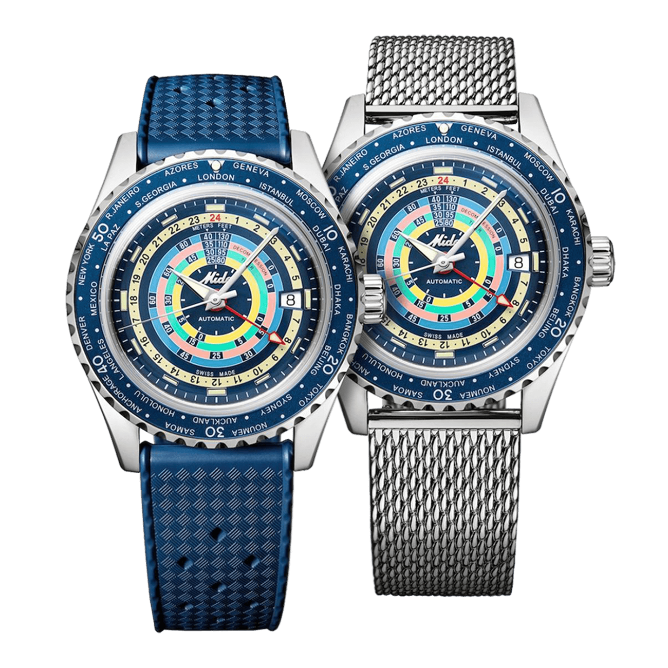 Decompression Worldtimer Automatik Uhr Decompression Worldtimer Automatik Uhr