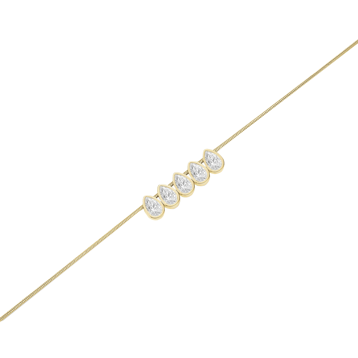 Kette Edelstahl gelb vergoldet Playful Crystala Kette Edelstahl gelb vergoldet Playful Crystala