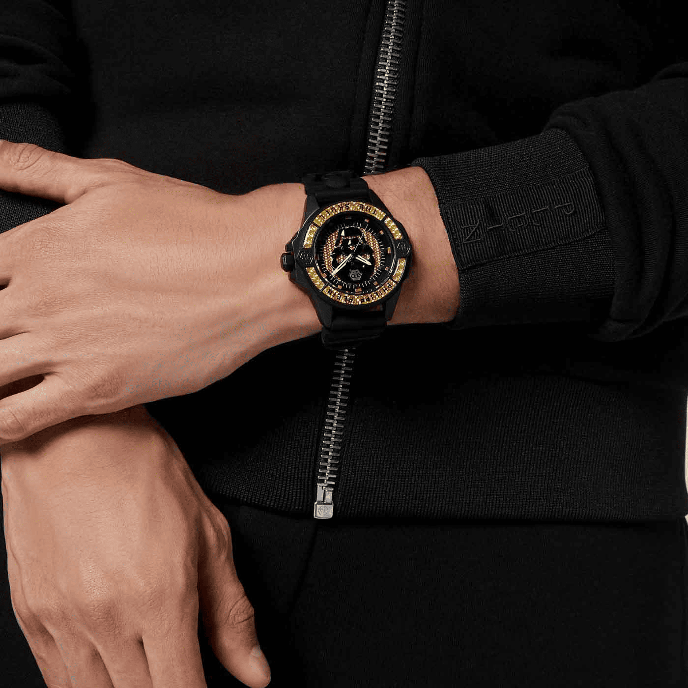 THE $KULL CARBON FIBER Quarz Uhr