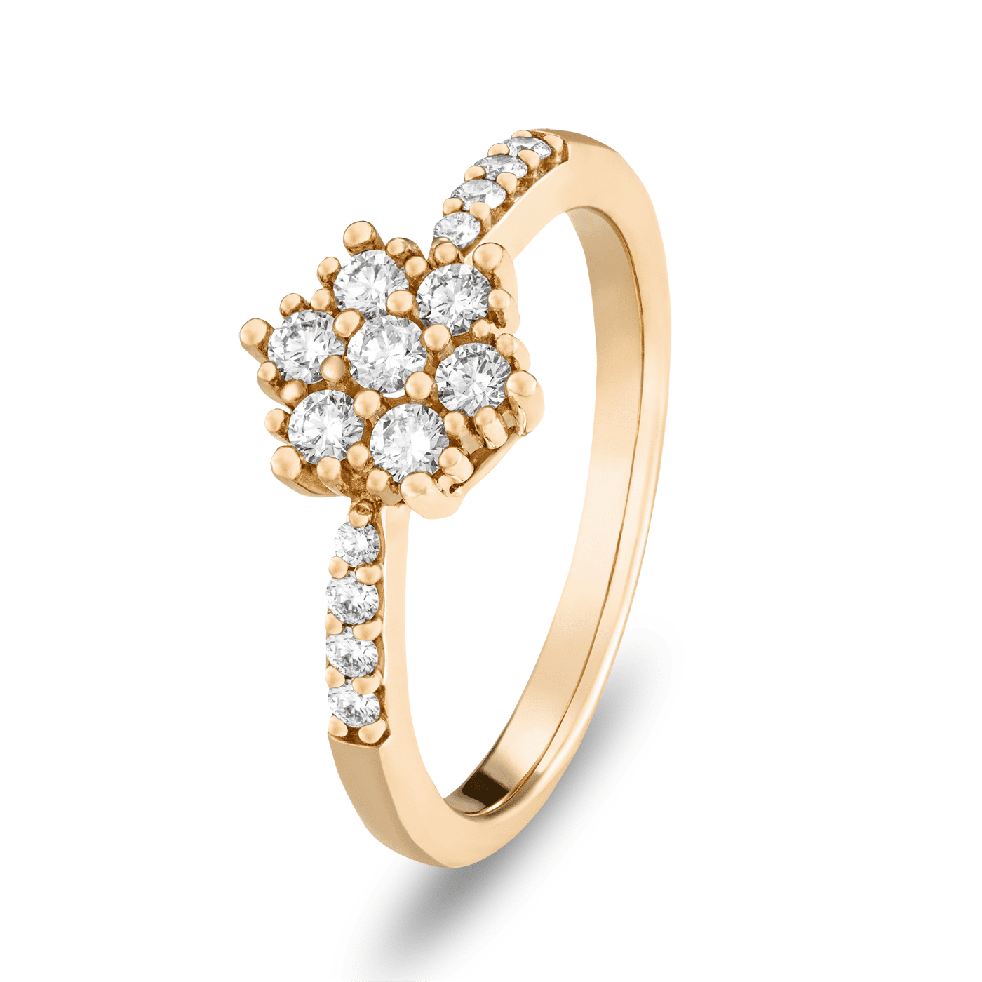 Ring Diamant zus. ca. 0,40 ct. 585er Gelbgold Lunaria Ring Diamant zus. ca. 0,40 ct. 585er Gelbgold Lunaria