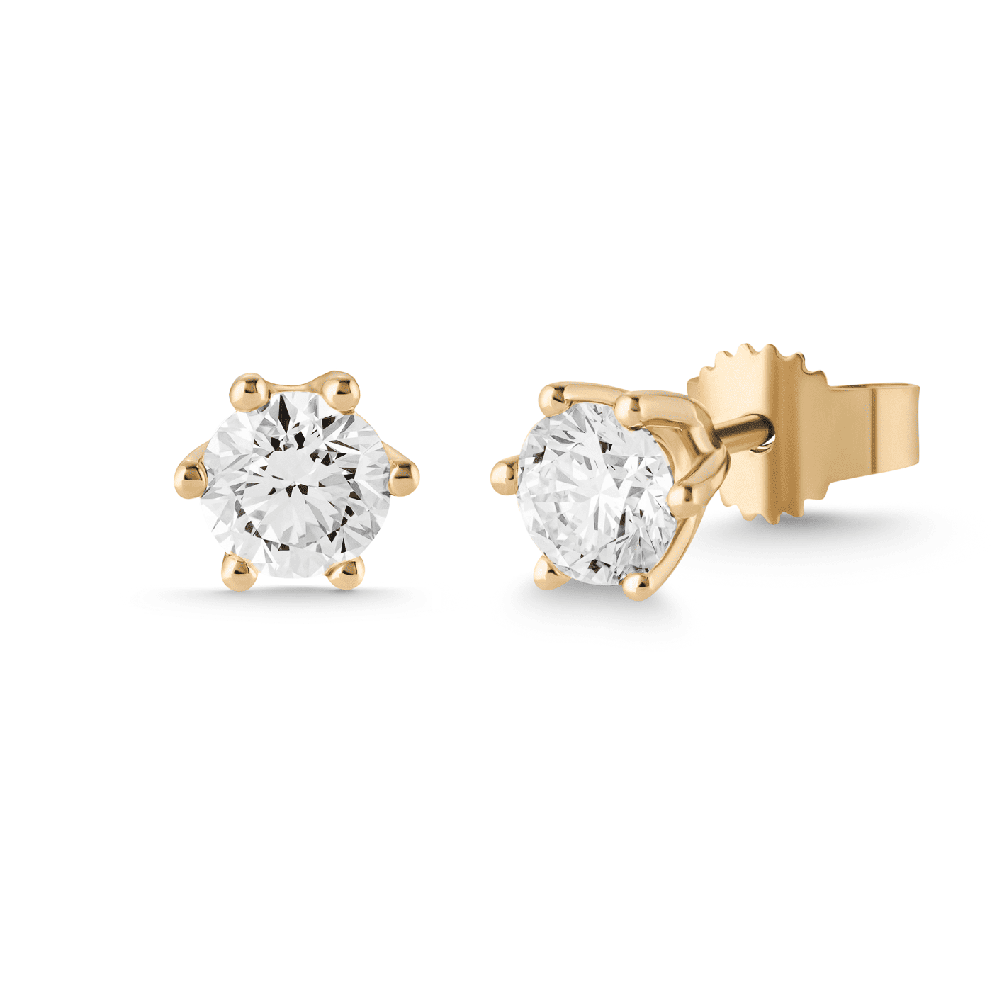 Ohrringe Diamant zus. ca. 1,00 ct. 585er Gelbgold Select Solitär Ohrringe Diamant zus. ca. 1,00 ct. 585er Gelbgold Select Solitär