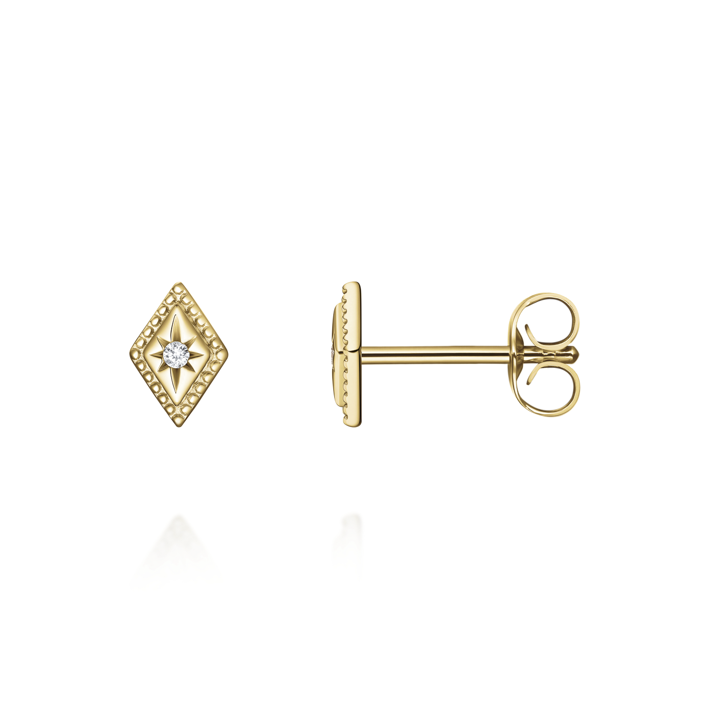 Ohrringe syn. Diamant zus. 0,011ct. 585er Gelbgold Regalia Ohrringe syn. Diamant zus. 0,011ct. 585er Gelbgold Regalia