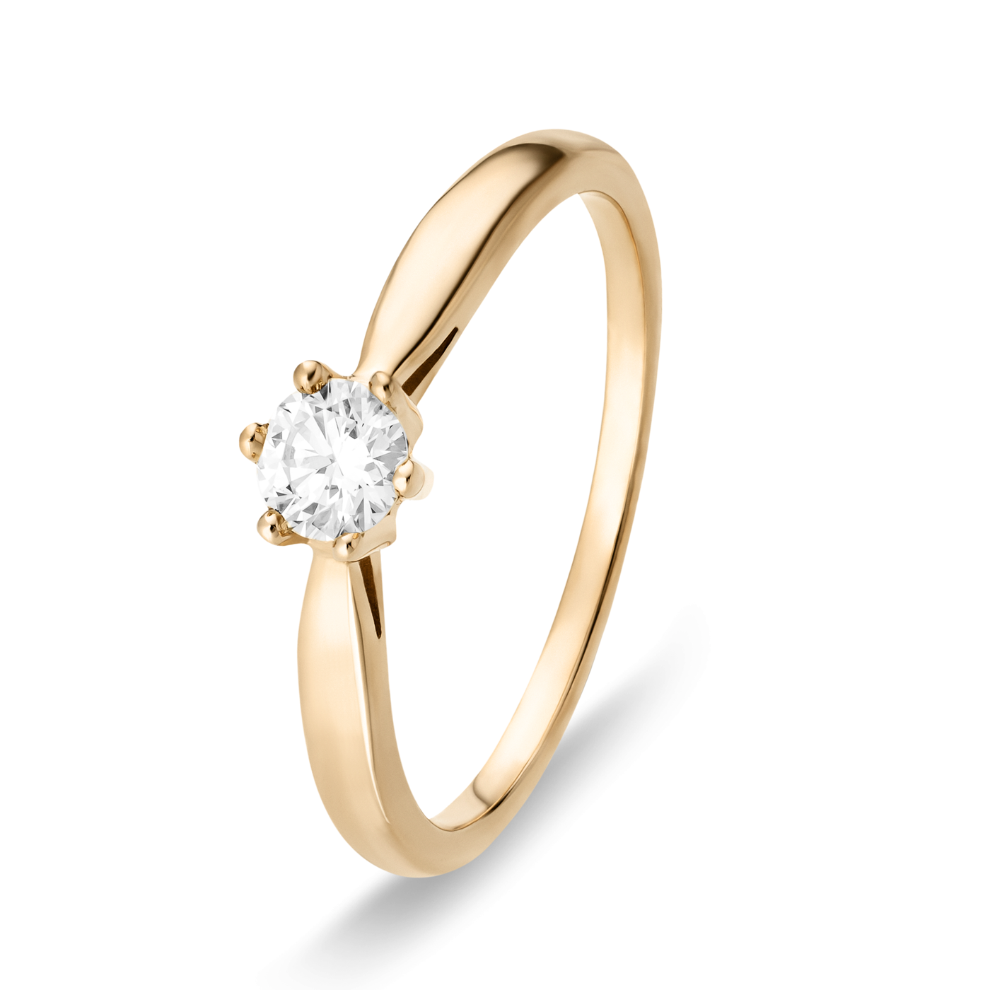 Ring Diamant ca. 0,25 ct. 585er Gelbgold Select Solitär Ring Diamant ca. 0,25 ct. 585er Gelbgold Select Solitär