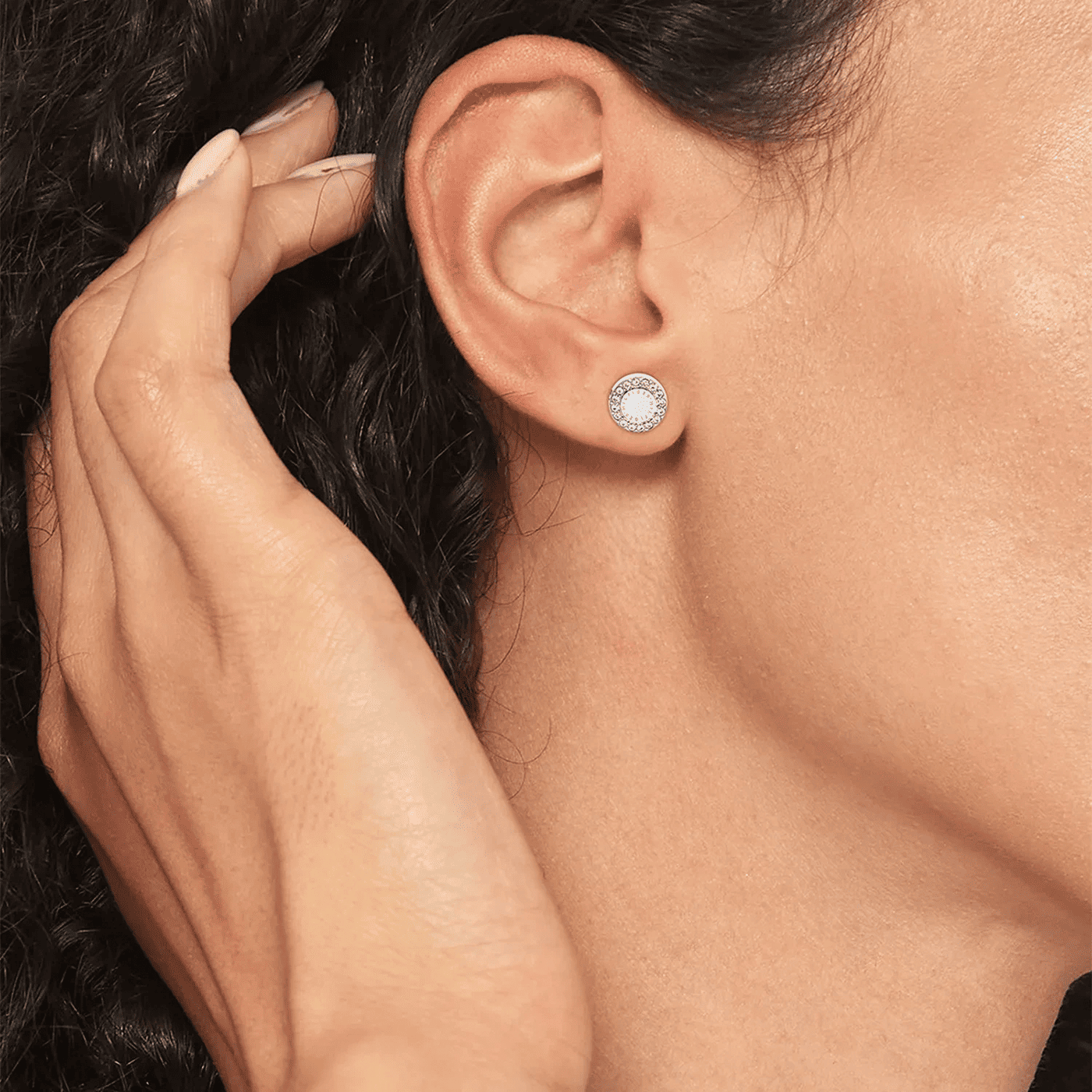 Ohrringe Glasstein Edelstahl Mini Crystals