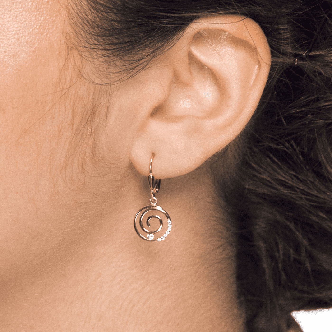 Ohrringe Zirkonia 333er Gelbgold rhodiniert  Ohrringe Zirkonia 333er Gelbgold rhodiniert