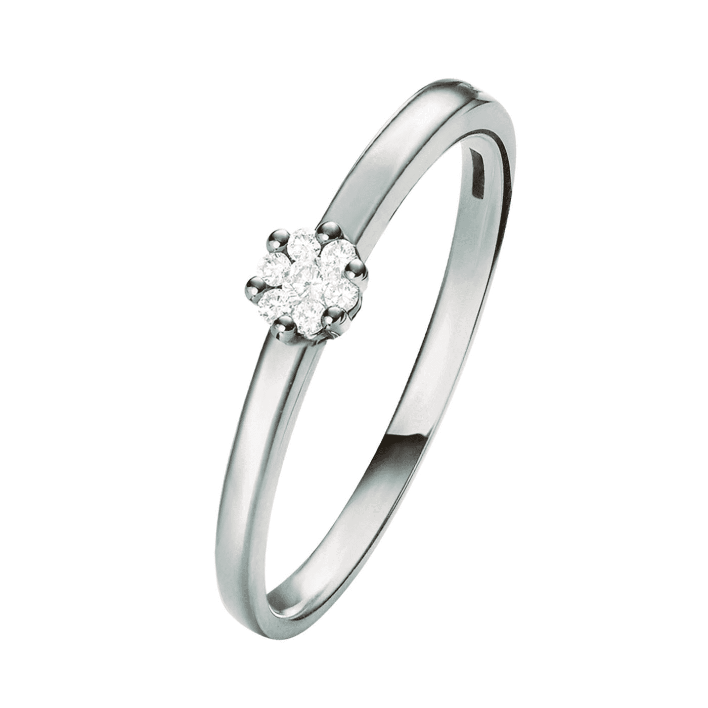 Ring Diamant zus. ca. 0,10 ct. 333er Weißgold Ring Diamant zus. ca. 0,10 ct. 333er Weißgold