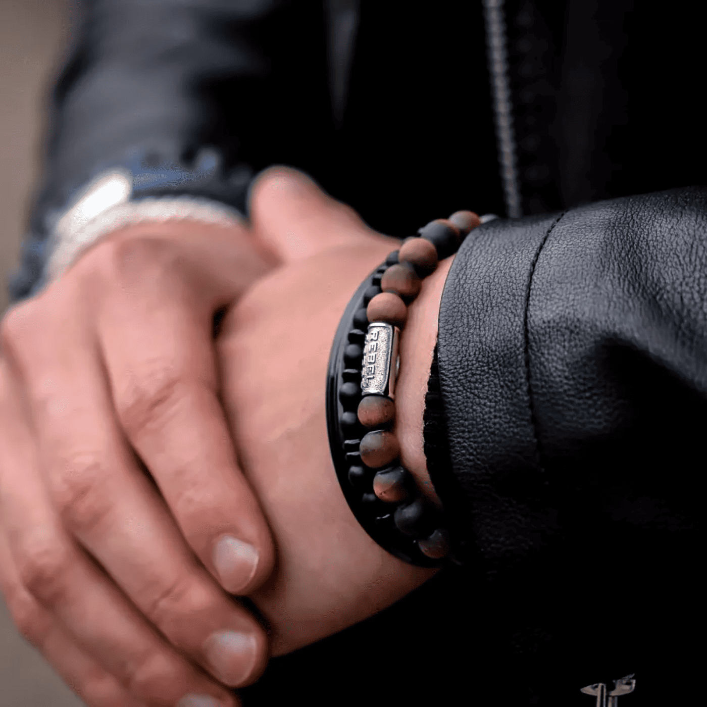 Armband Edelstahl Matt Tiger Lily