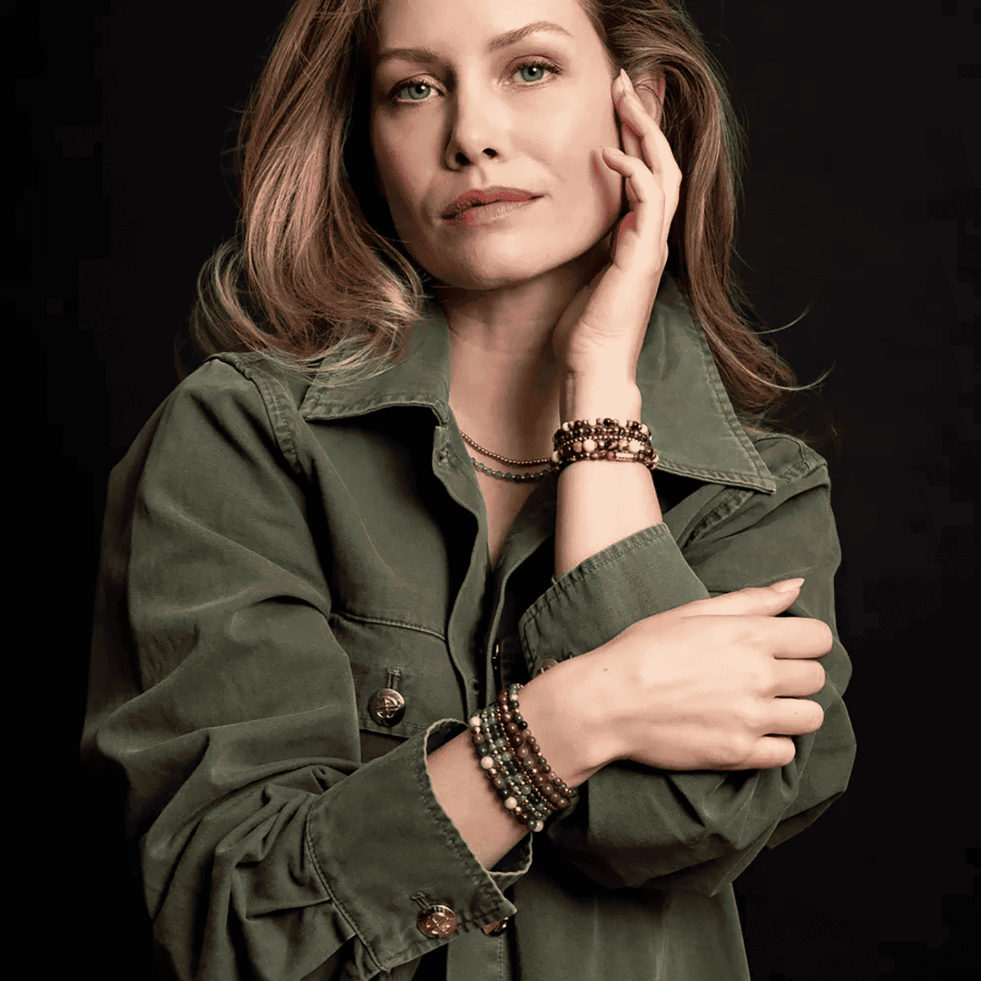 Armband Edelstahl gelb vergoldet Green Morning Vibes Armband Edelstahl gelb vergoldet Green Morning Vibes