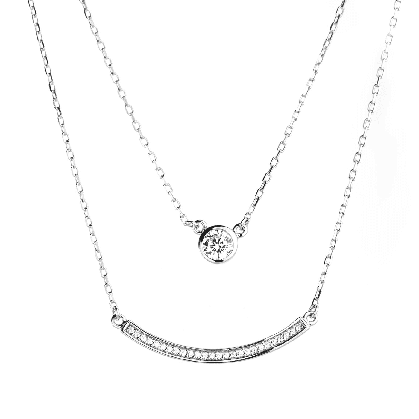 Kette Zirkonia 925er Silber 