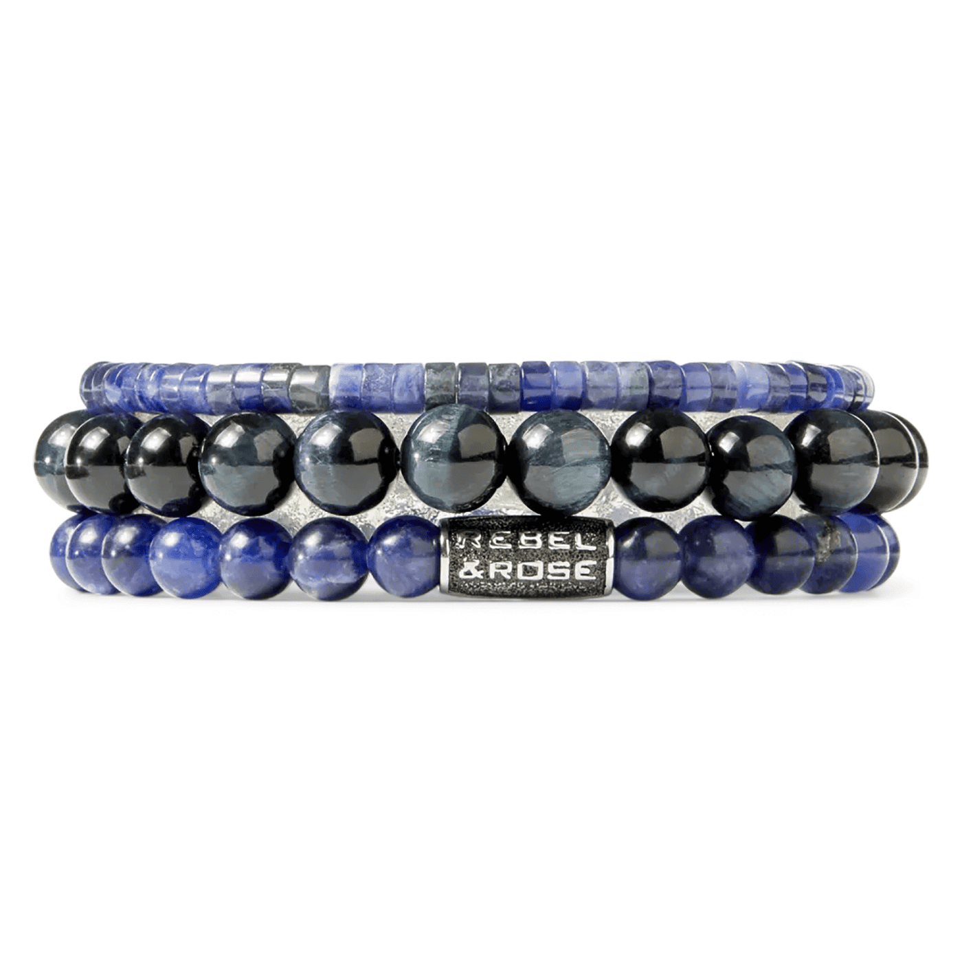 Armband Edelstahl Slices - Midnight Blue