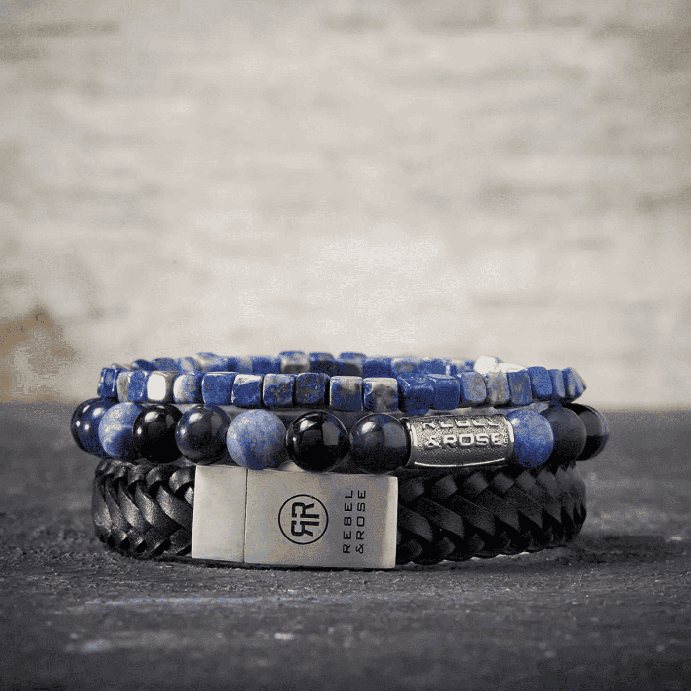 Armband Edelstahl Roll The Dice - Lapis Lazuli