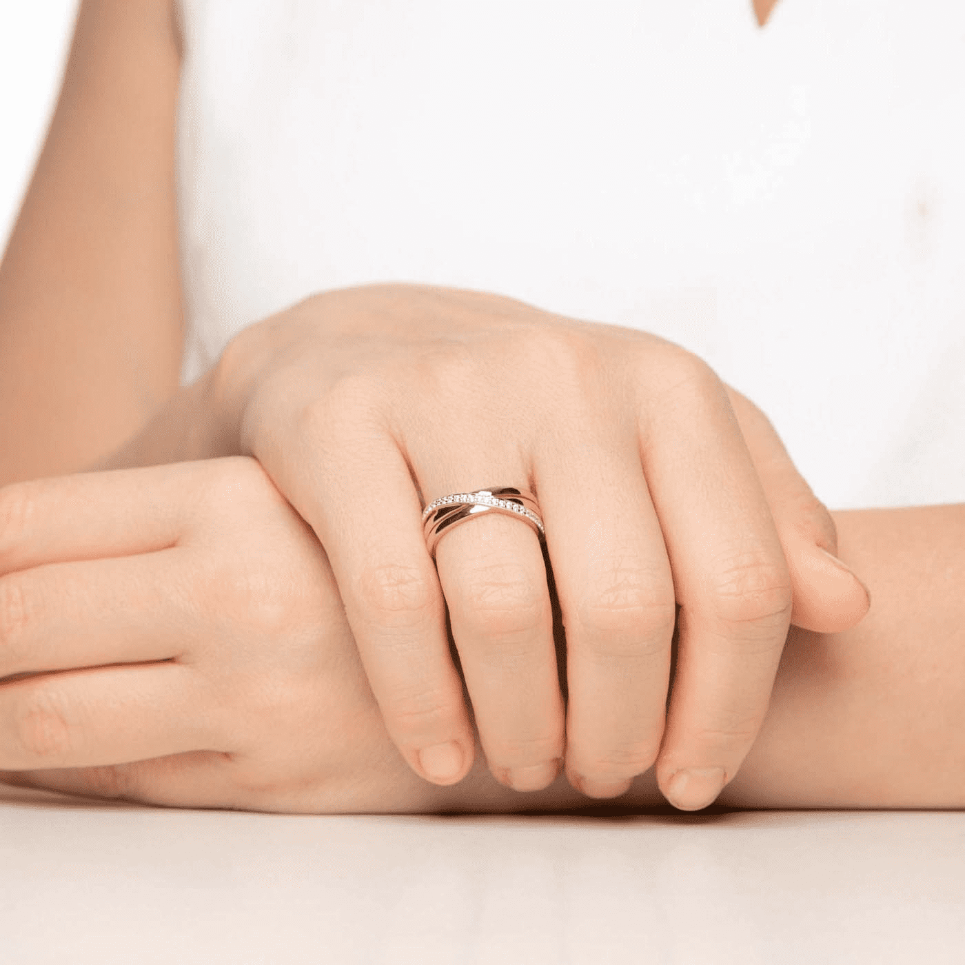 Ring Zirkonia 333er Gelbgold 