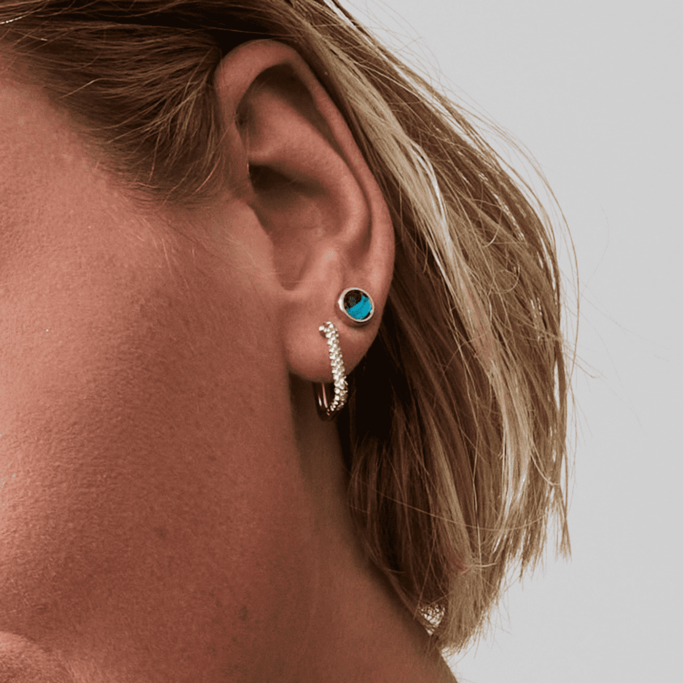 Ohrringe Glasstein Edelstahl gelb vergoldet Arctic Symphony Ohrringe Glasstein Edelstahl gelb vergoldet Arctic Symphony