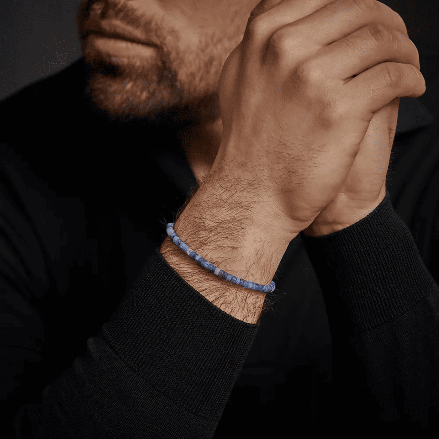 Armband Edelstahl Slices - Midnight Blue