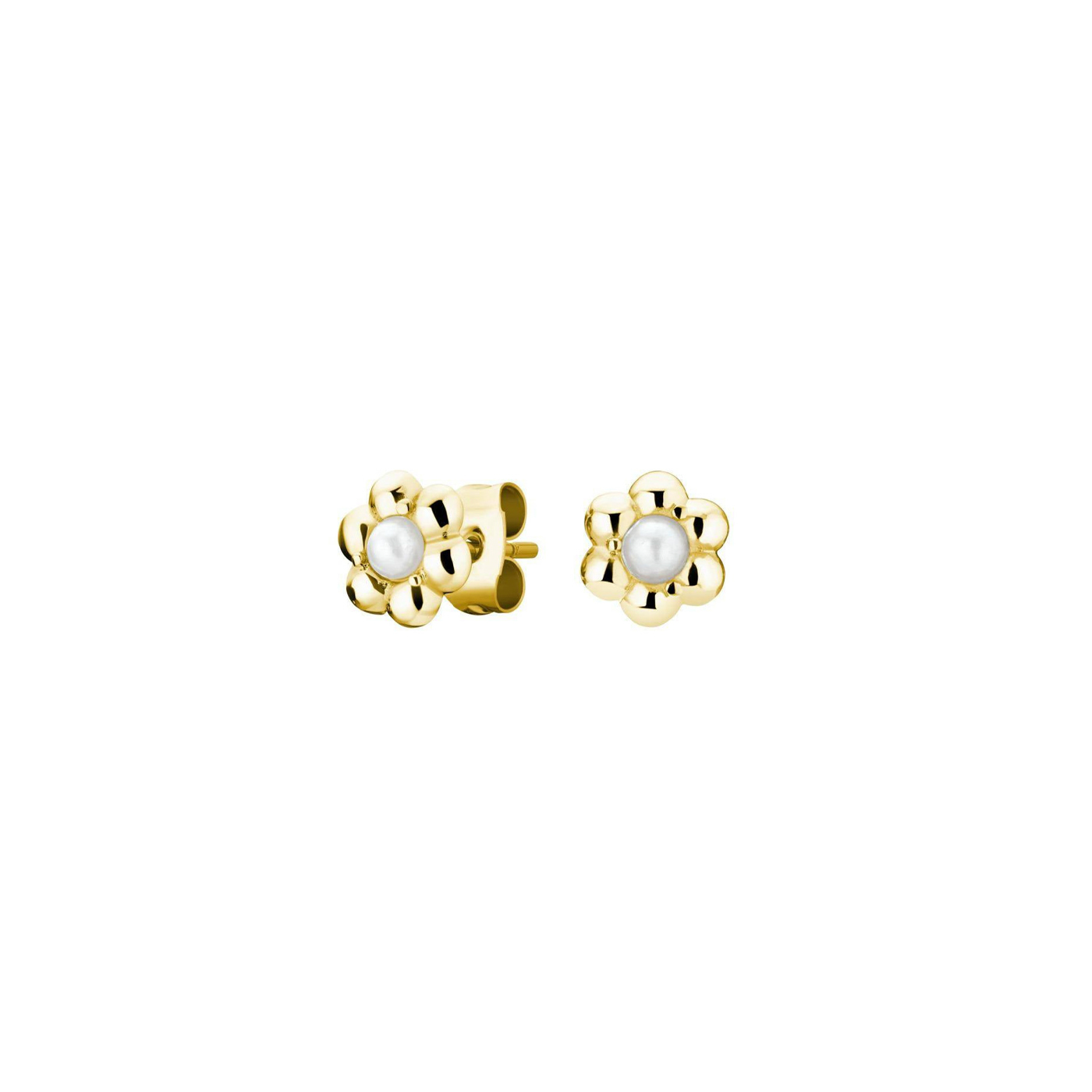 Ohrringe Edelstahl gelb vergoldet Daisy Flower Ohrringe Edelstahl gelb vergoldet Daisy Flower