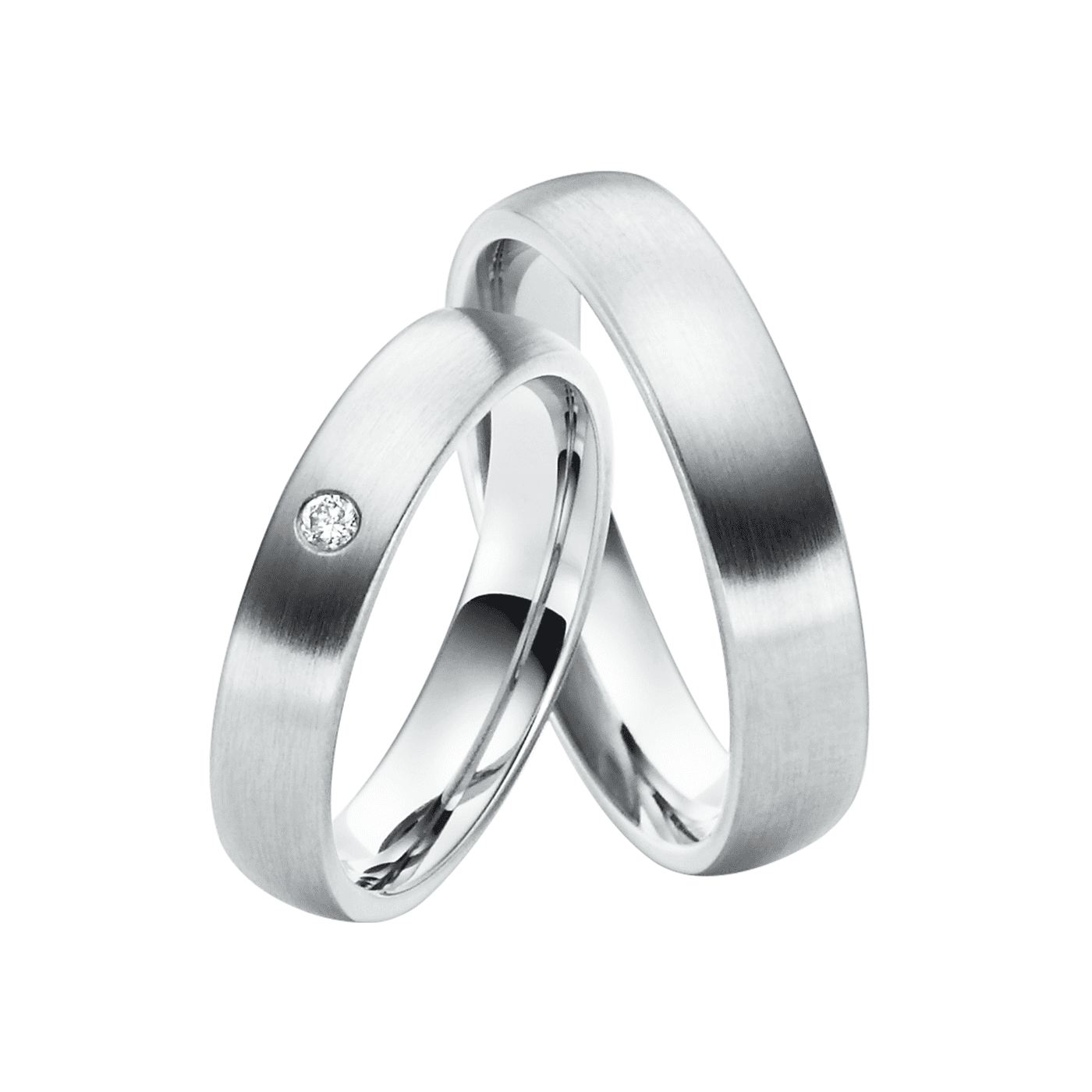 Trauring ca. 0,03 ct. 333er Palladium Freiburg Trauring ca. 0,03 ct. 333er Palladium Freiburg