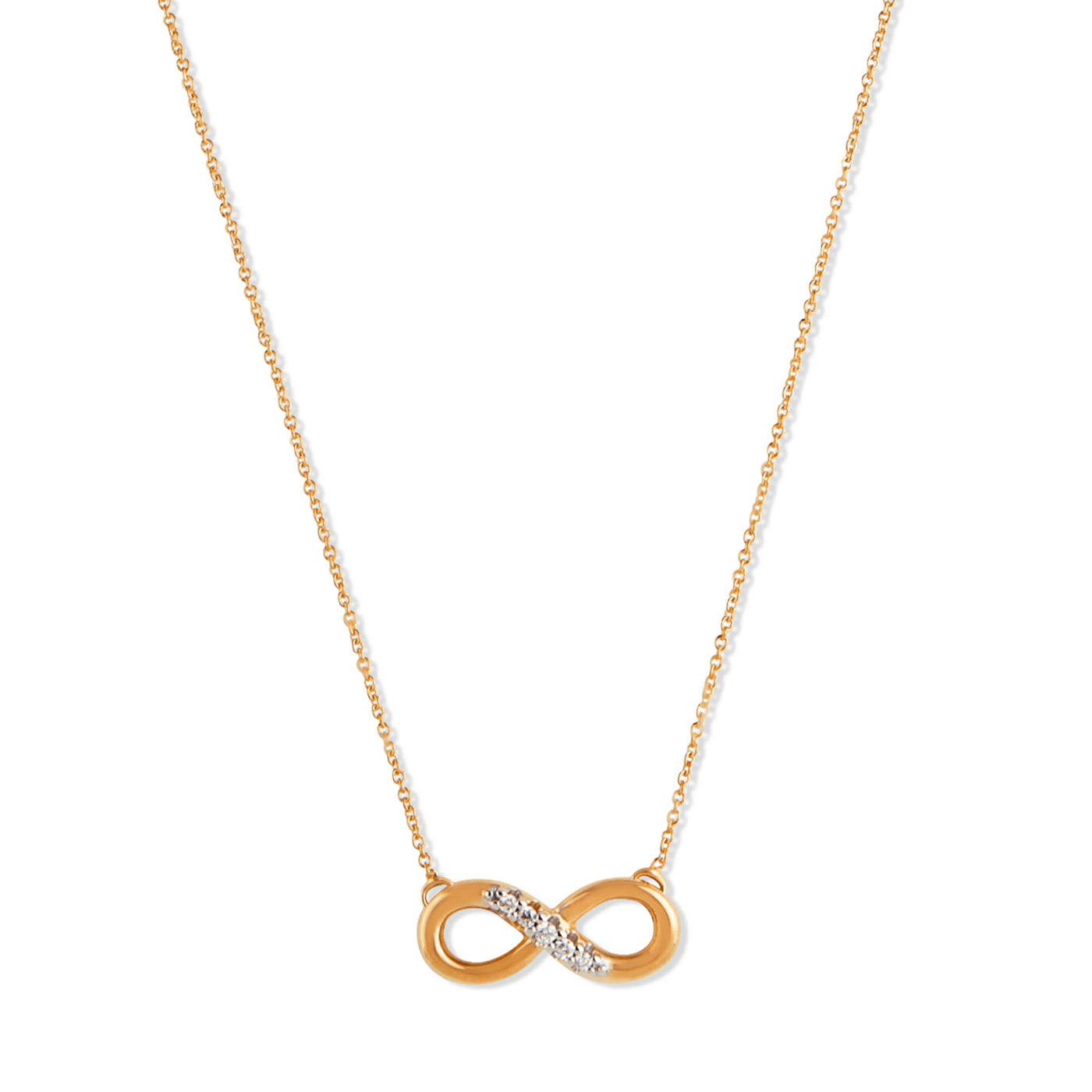 Kette Diamant zus. ca. 0,03 ct. 375er Gelbgold rhod. Kette Diamant zus. ca. 0,03 ct. 375er Gelbgold rhod.
