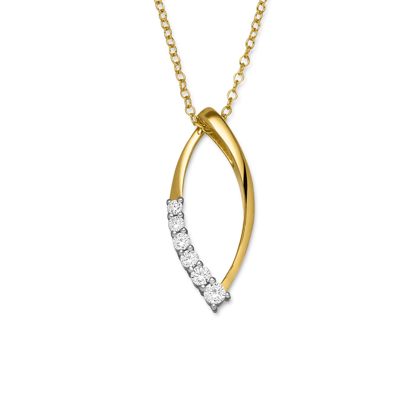 Kette Zirkonia 333er Gelbgold  Kette Zirkonia 333er Gelbgold