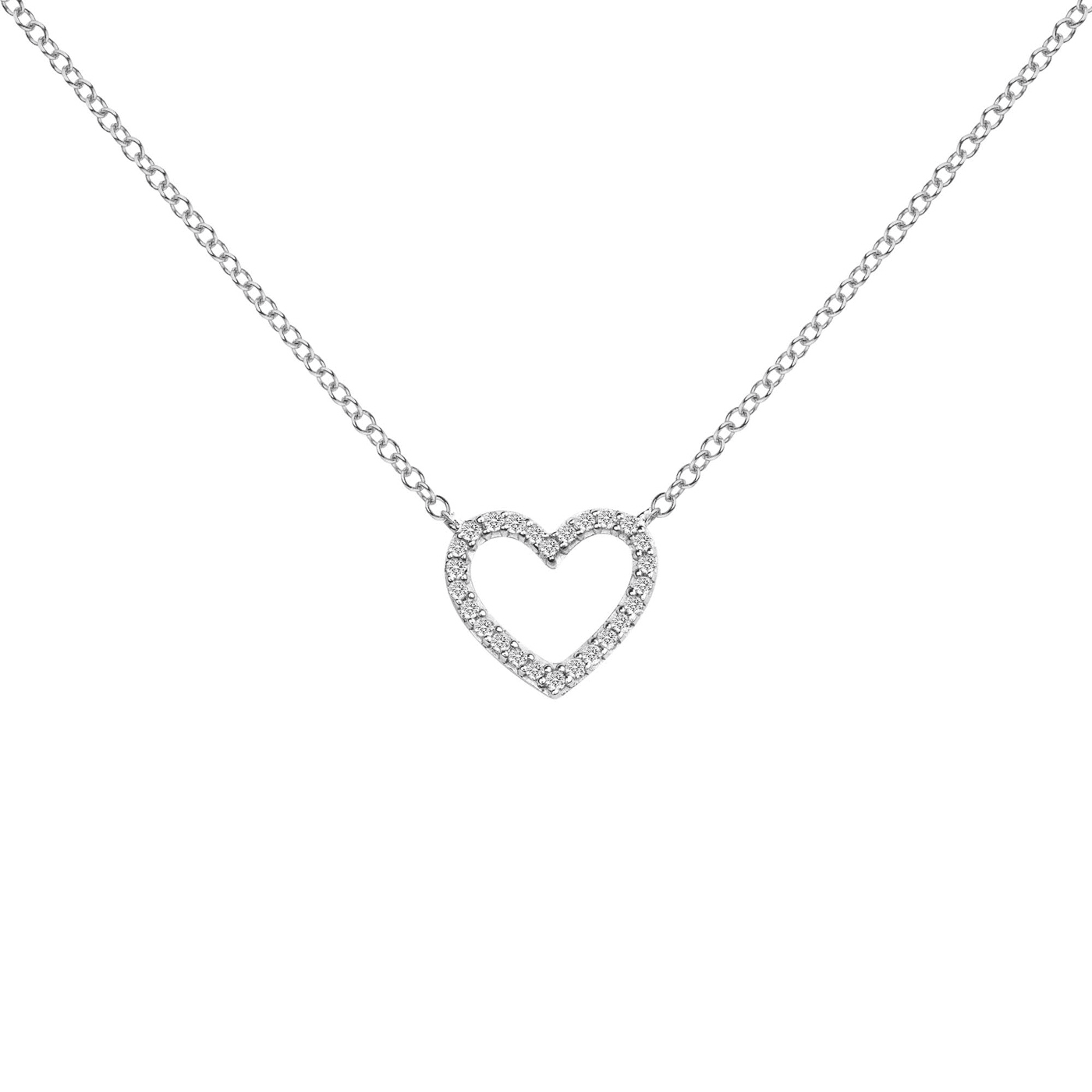 Kette Diamant zus. ca. 0,07 ct. 333er Weißgold Kette Diamant zus. ca. 0,07 ct. 333er Weißgold