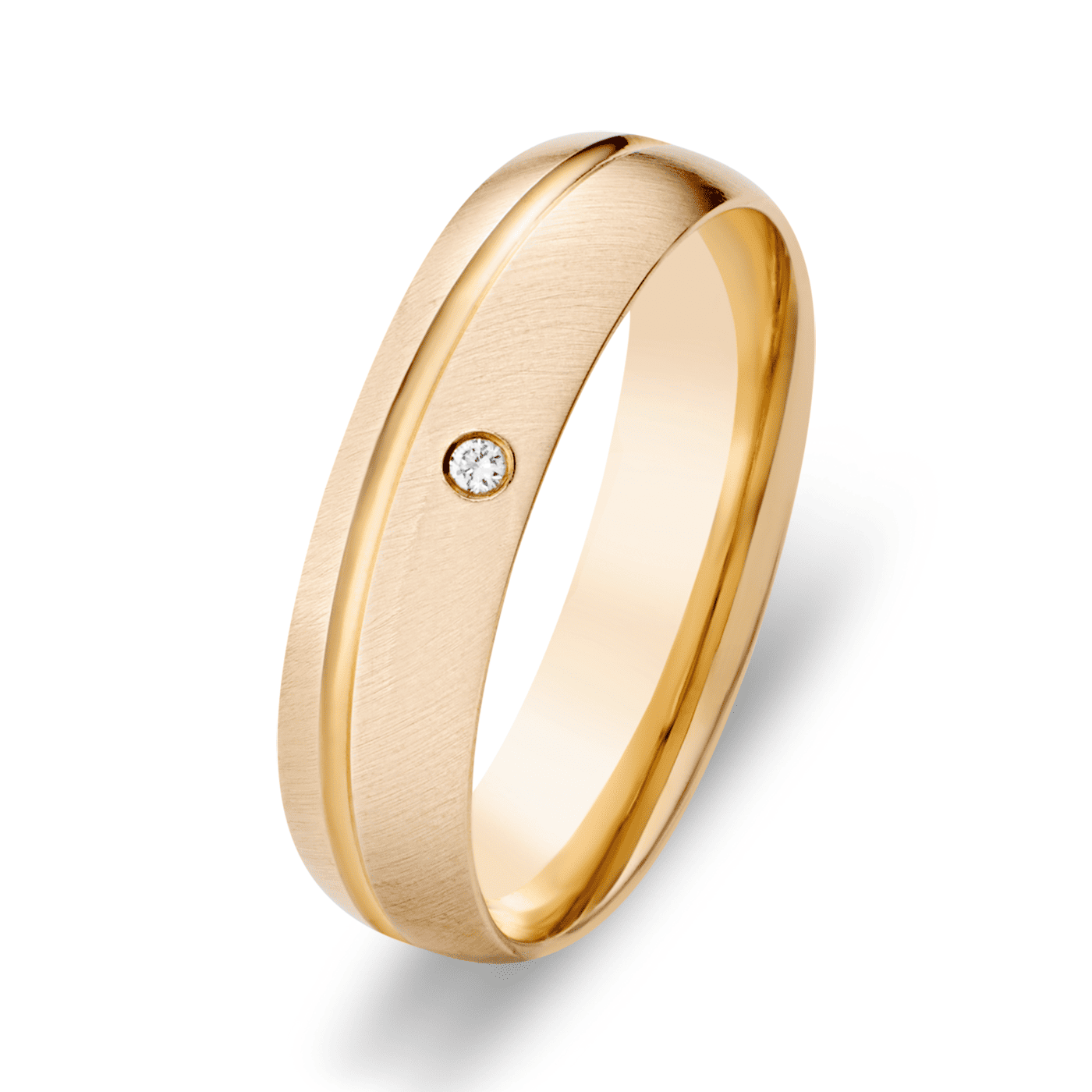 Trauring ca. 0,01 ct. 375er Gelbgold Memphis Trauring ca. 0,01 ct. 375er Gelbgold Memphis