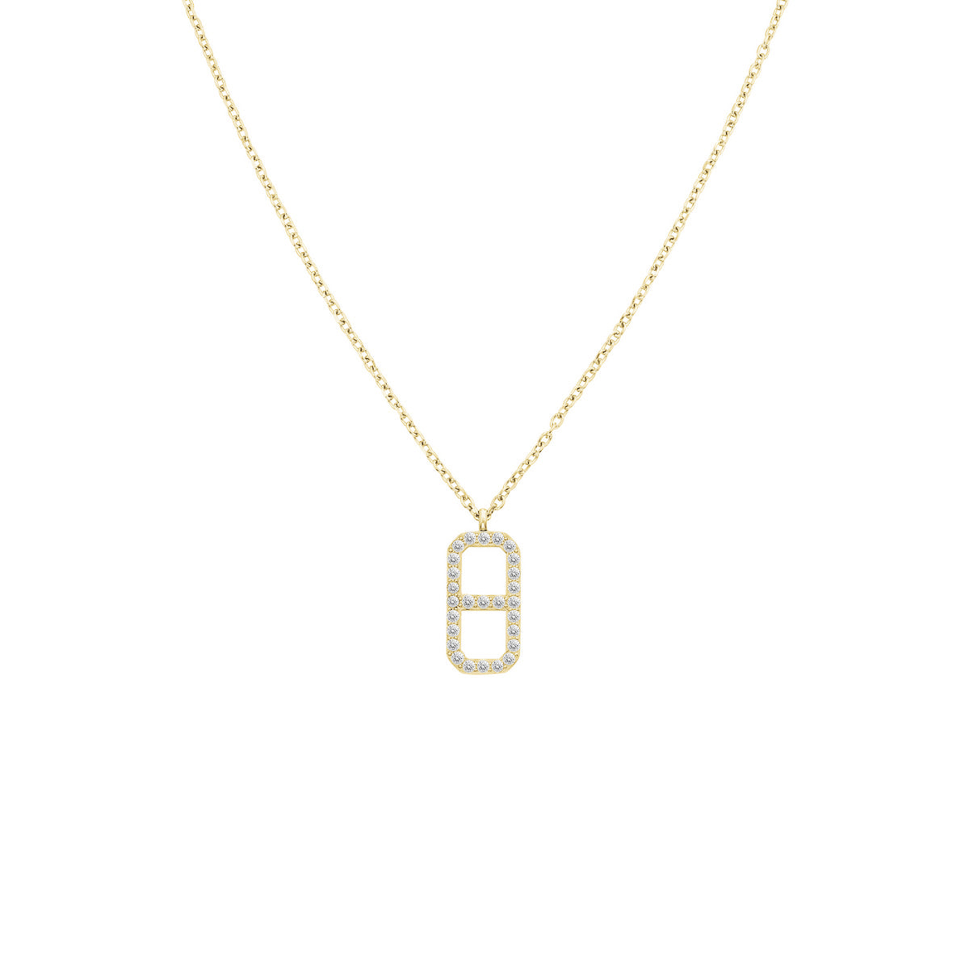 Kette Edelstahl gelb vergoldet Fine Octagon Kette Edelstahl gelb vergoldet Fine Octagon