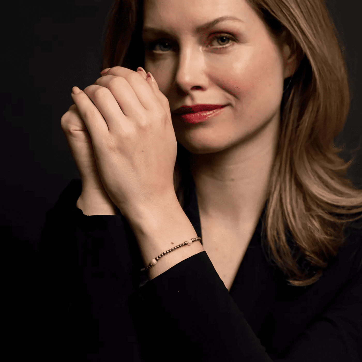 Armband Edelstahl gelb vergoldet Touch of Pearl Gem