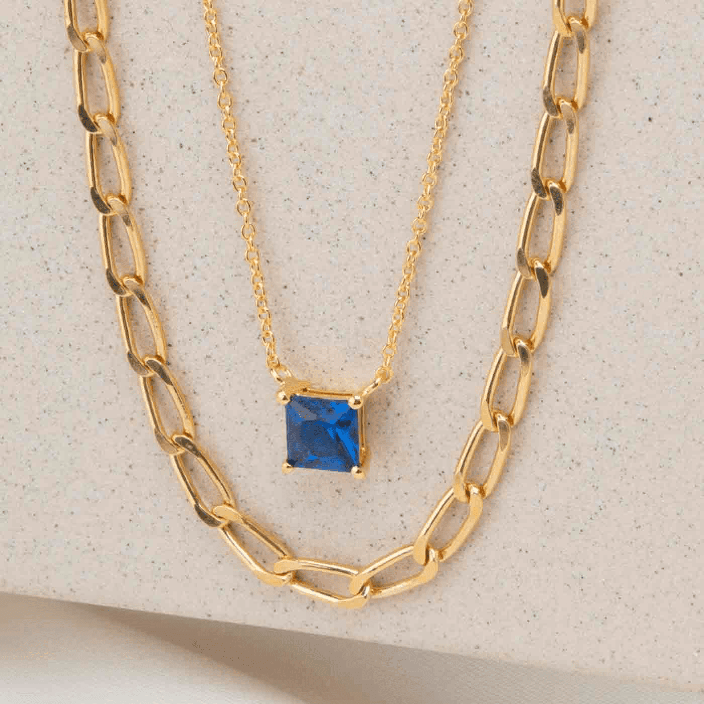 Kette Zirkonia 925er Silber gelb vergoldet Ellera