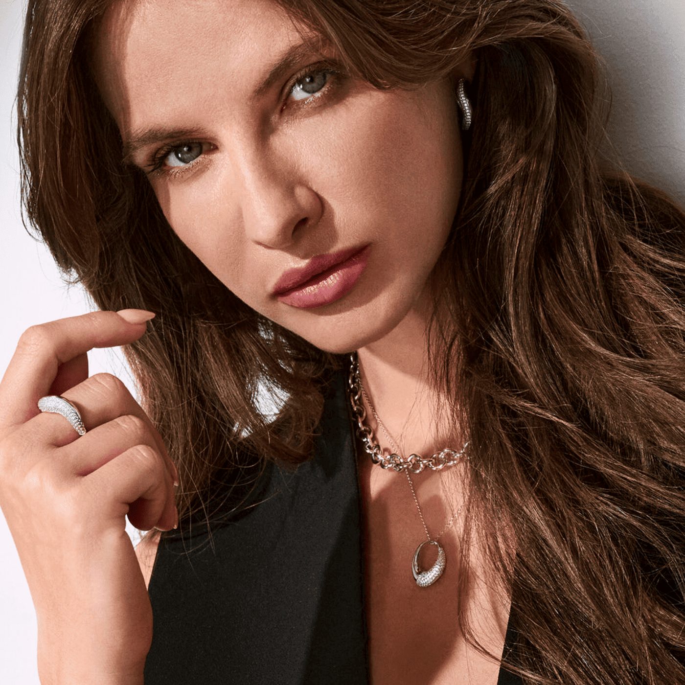 Kette Zirkonia 925er Silber vergoldet Glorenza Kette Zirkonia 925er Silber vergoldet Glorenza
