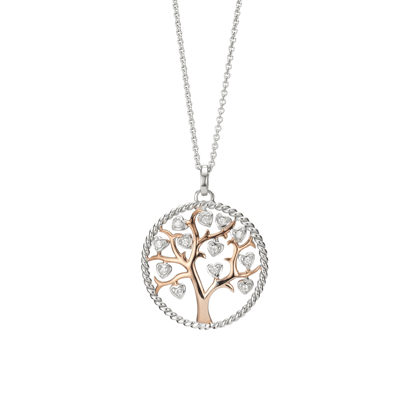 Kette Zirkonia 925er bicolor Kette Zirkonia 925er bicolor