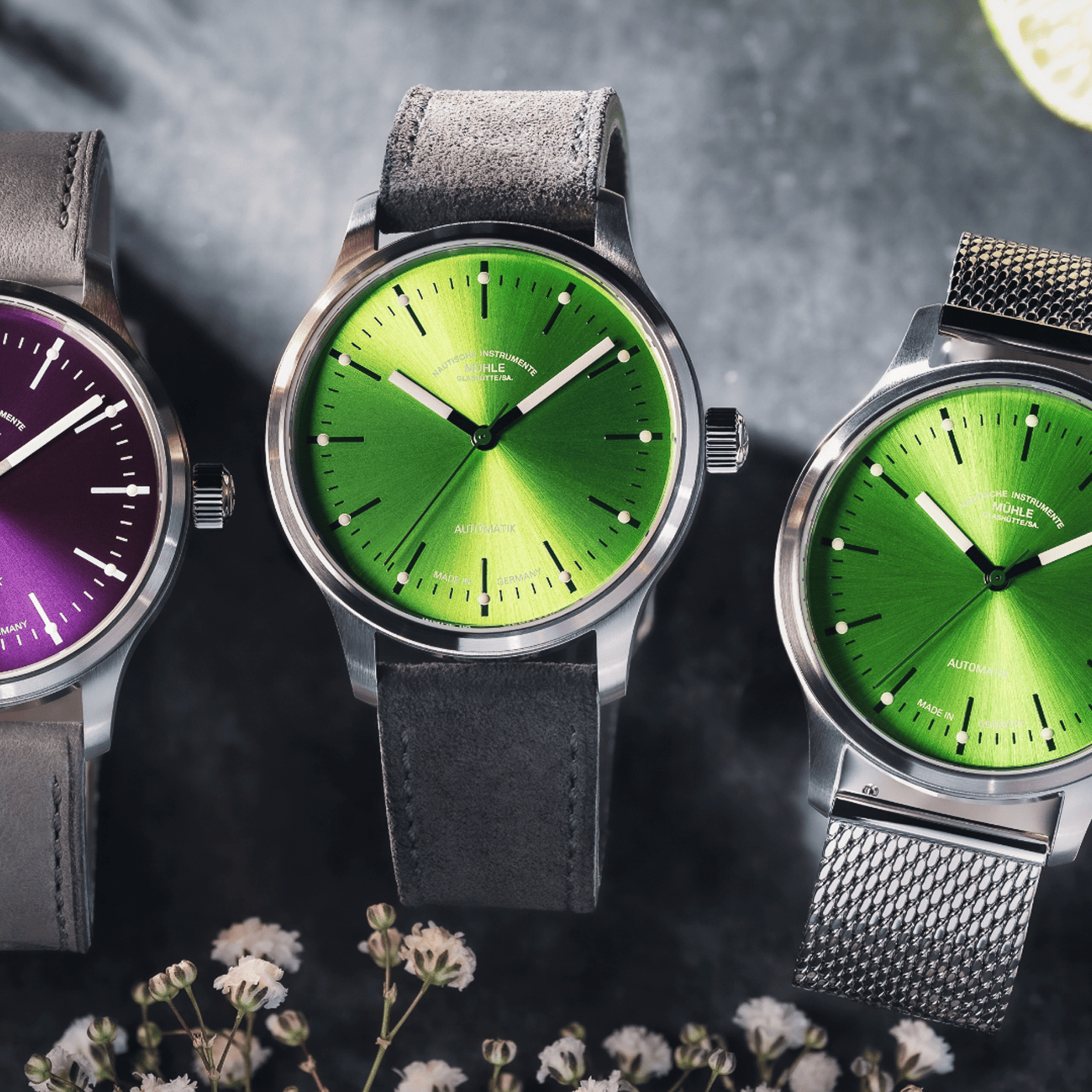 Panova Limettengrün Automatik Uhr