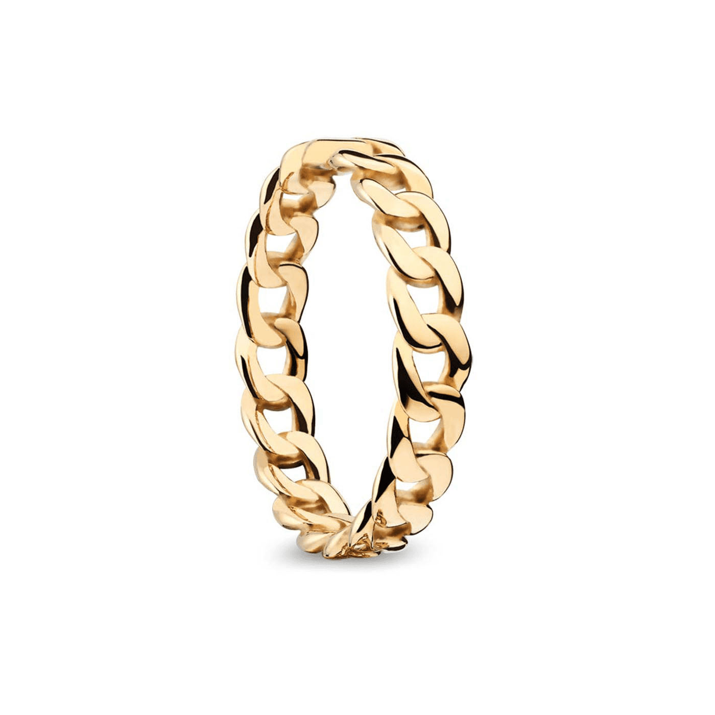 Edelstahlring gelb vergoldet Arctic Symphony