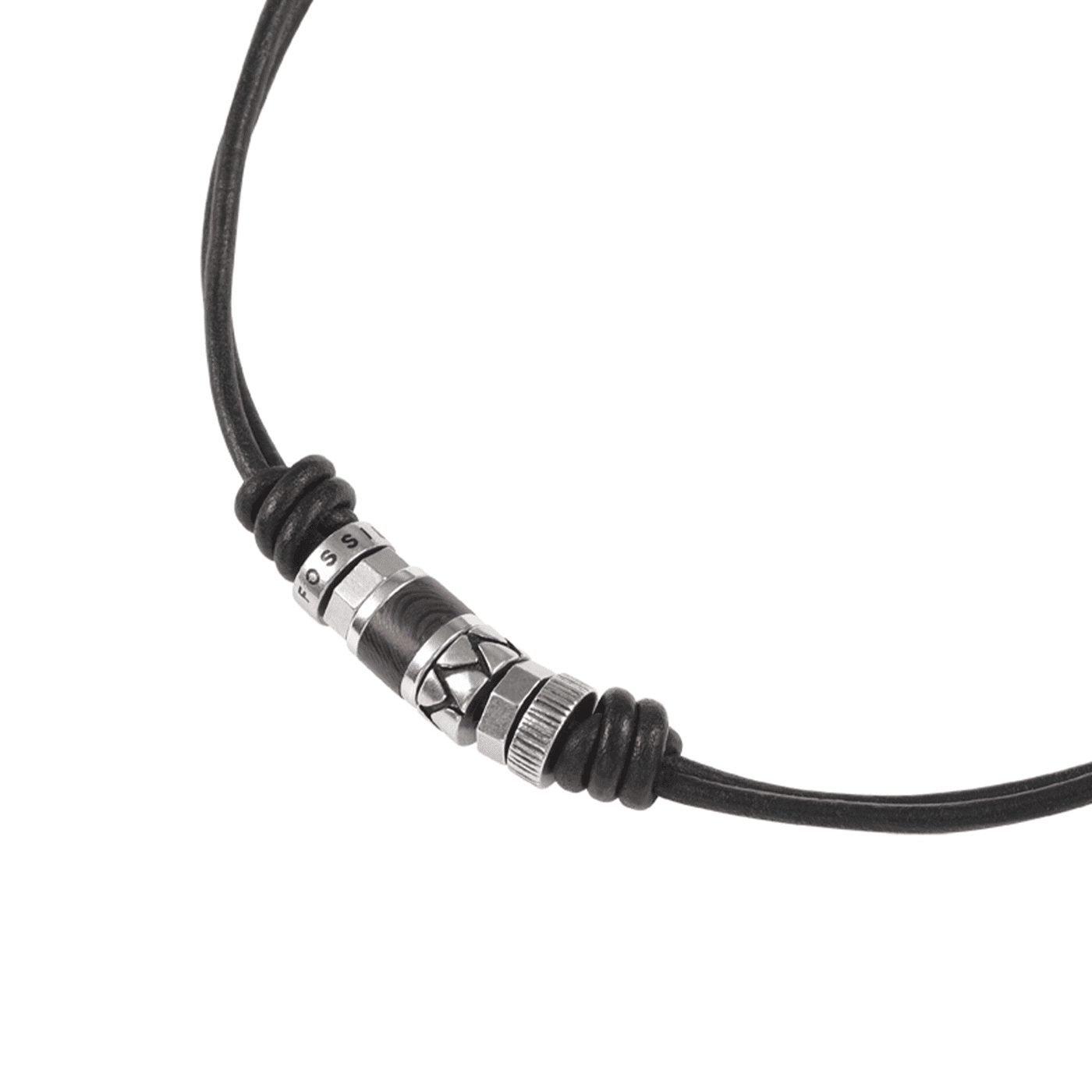 Lederkette schwarz Vintage Casual