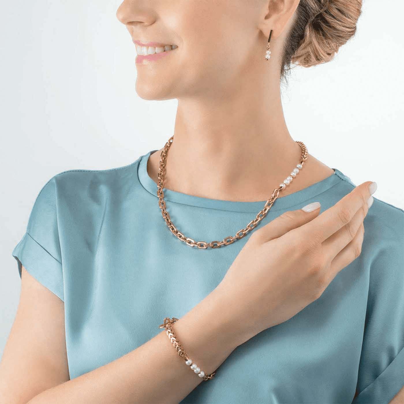 Edelstahlkette gelb vergoldet Edelstahlkette gelb vergoldet