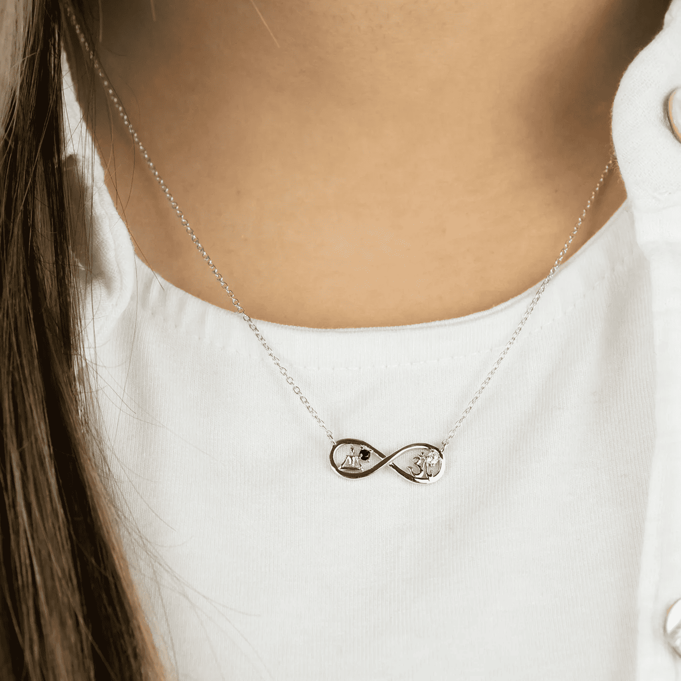 Kette Zirkonia 925er Silber Yin Yang Kette Zirkonia 925er Silber Yin Yang