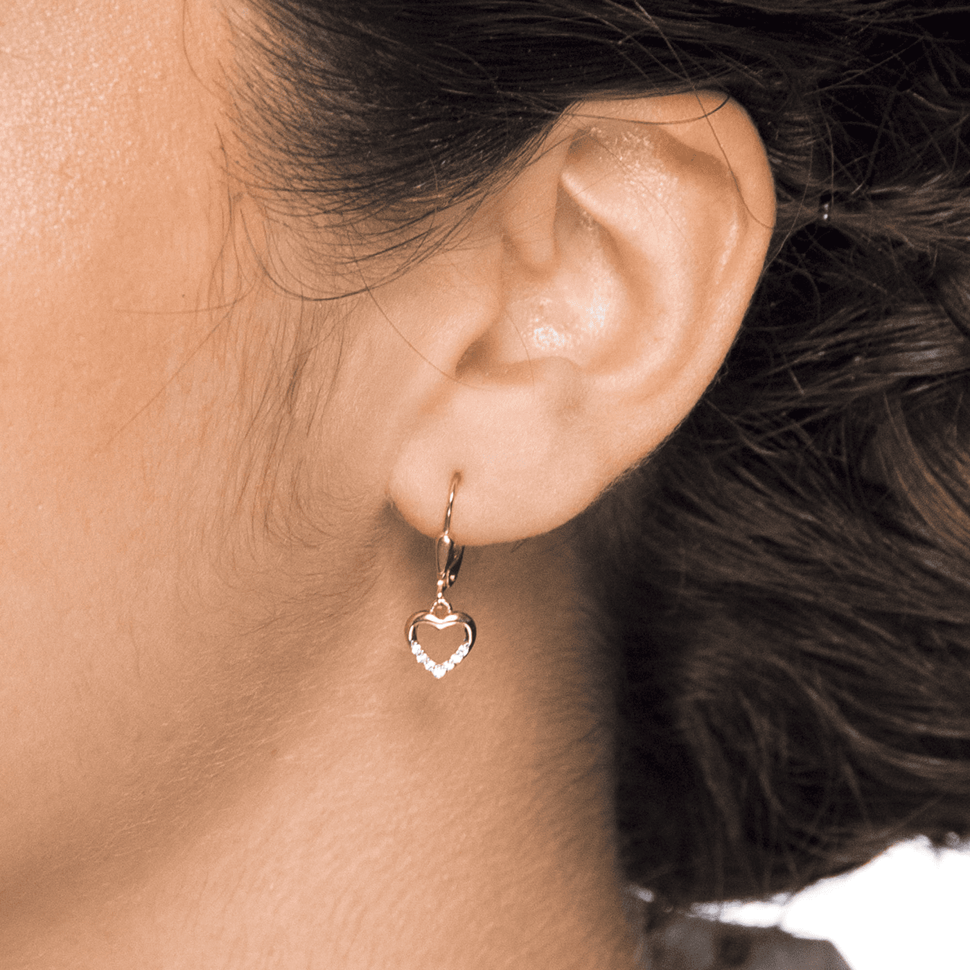 Ohrringe Zirkonia 333er Gelbgold rhodiniert 