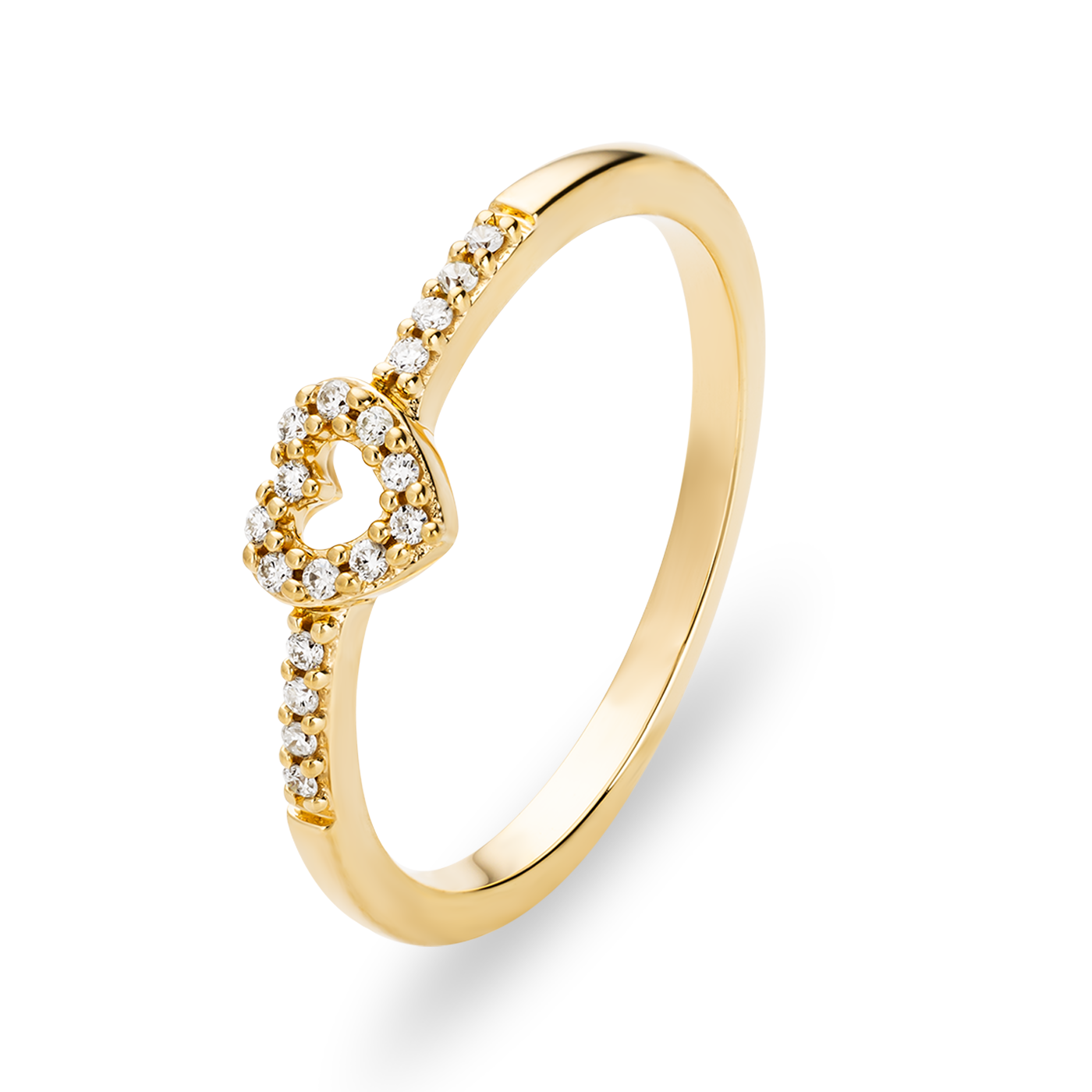 Ring Diamant zus. ca. 0,07 ct. 333er Gelbgold Holly Ring Diamant zus. ca. 0,07 ct. 333er Gelbgold Holly