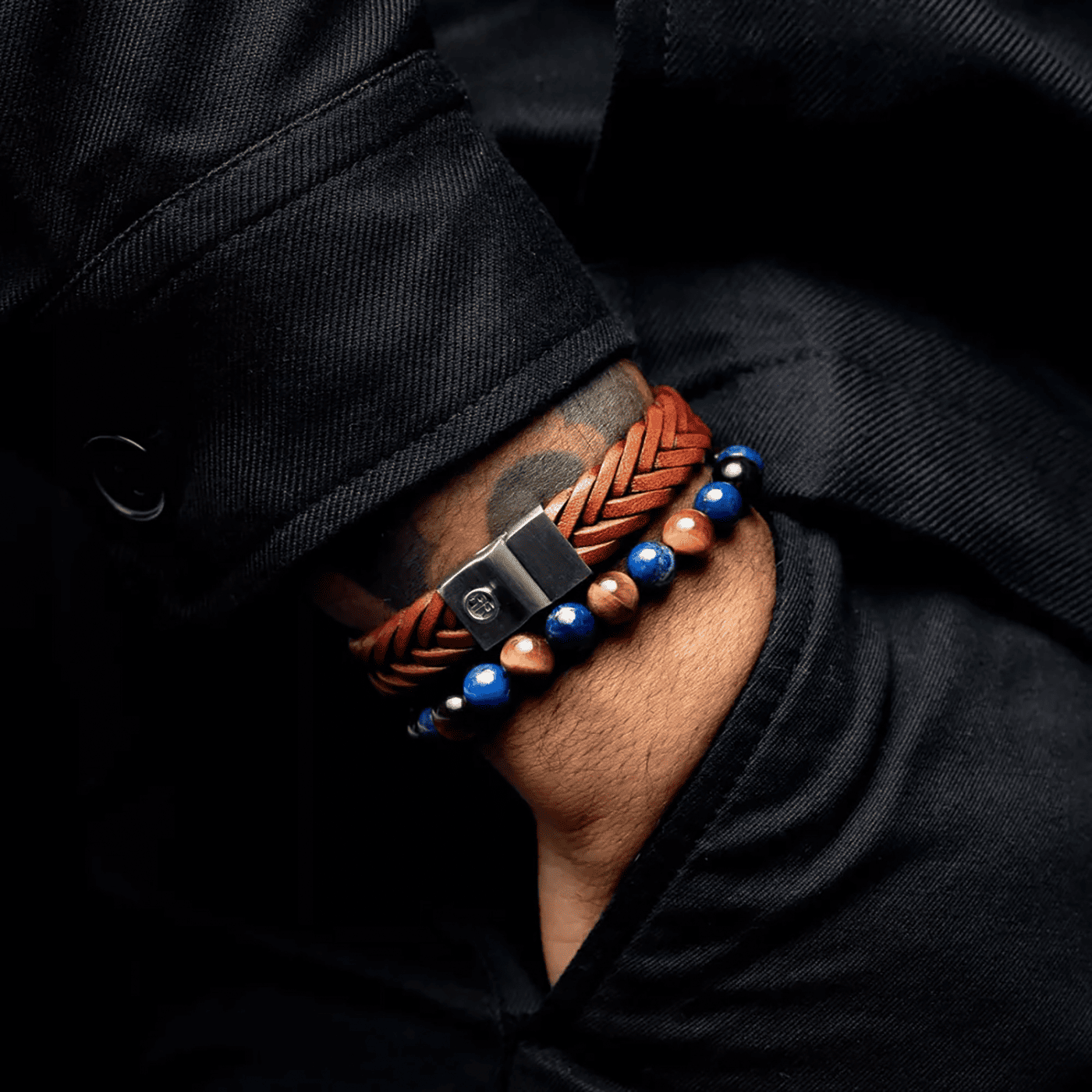 Armband Edelstahl Full Metal Premium Braided