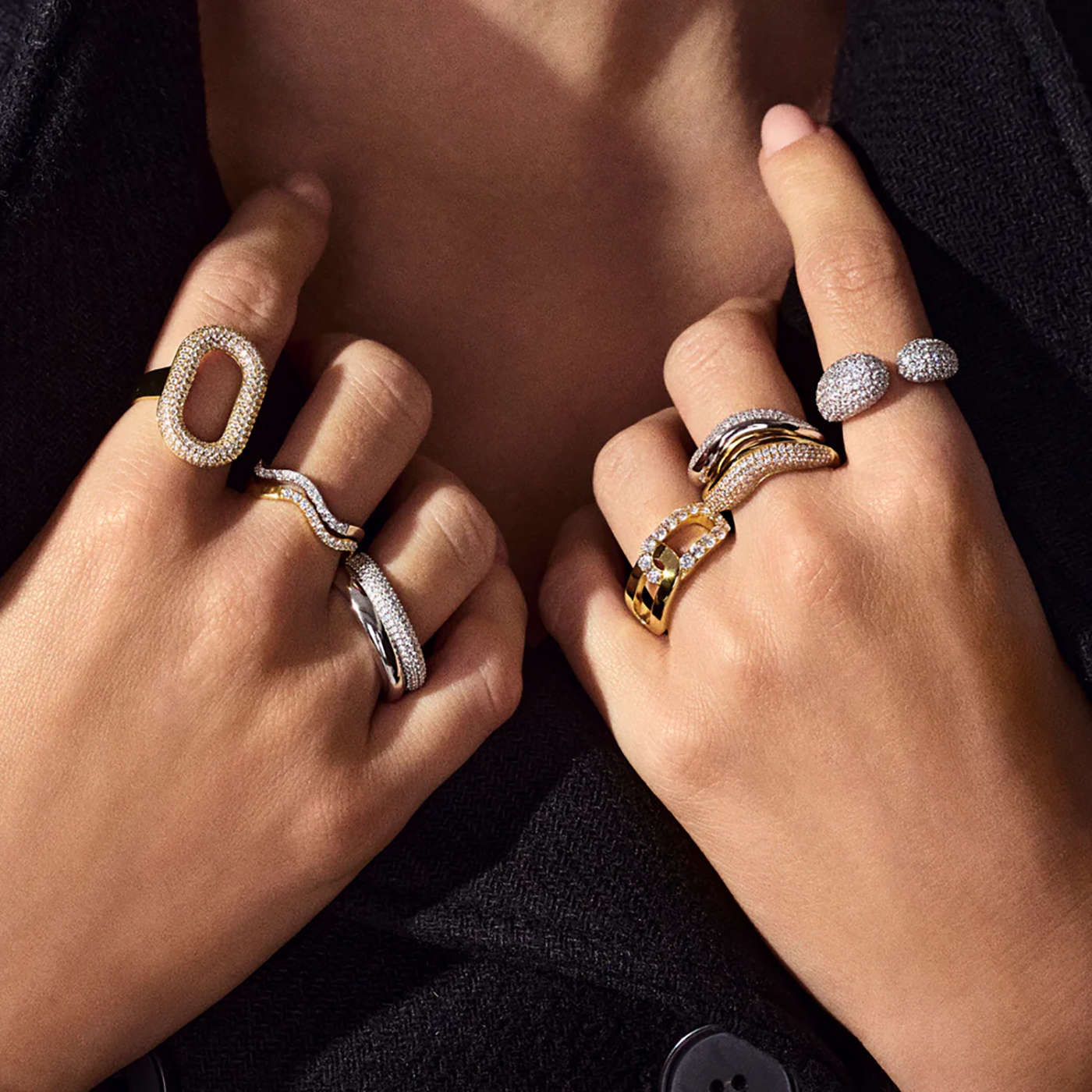 Ring Zirkonia 925er Silber gelb vergoldet Ellera Ring Zirkonia 925er Silber gelb vergoldet Ellera