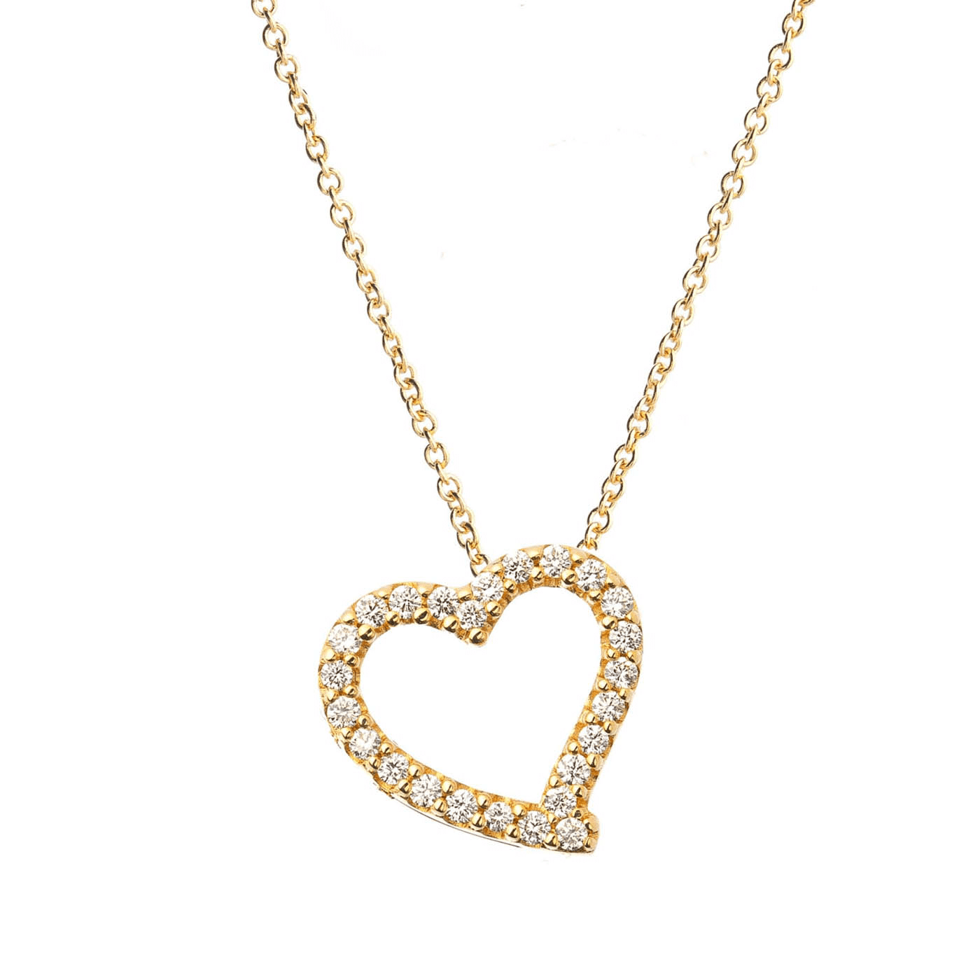 Kette Diamant zus. ca. 0,10 ct. 375er Gelbgold