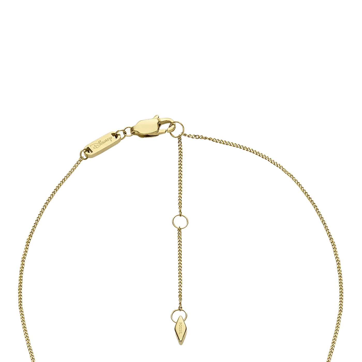 Kette Glasstein Edelstahl gelb vergoldet Minnie Mouse Kette Glasstein Edelstahl gelb vergoldet Minnie Mouse