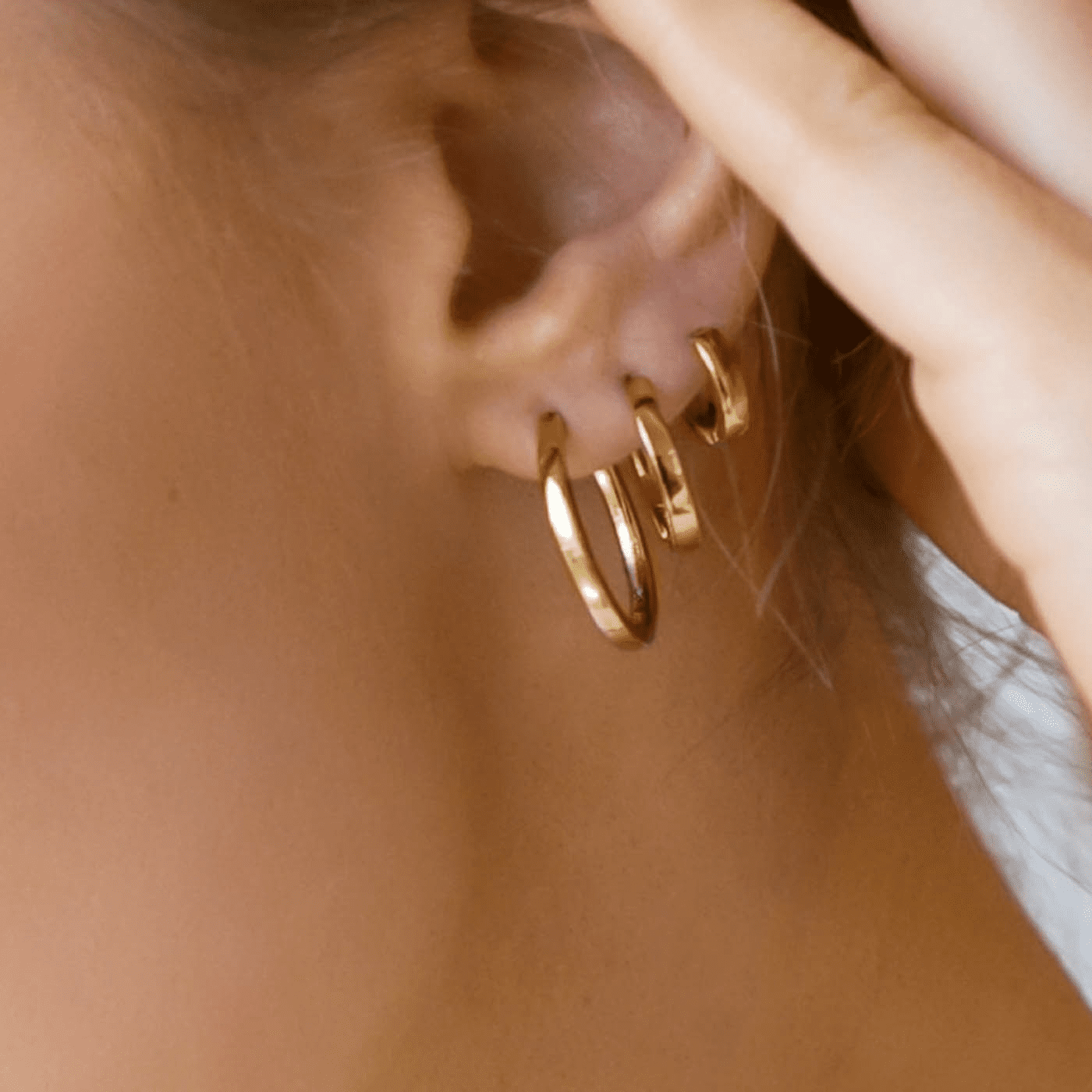 Ohrringe 925er Silber gelb vergoldet Ellera