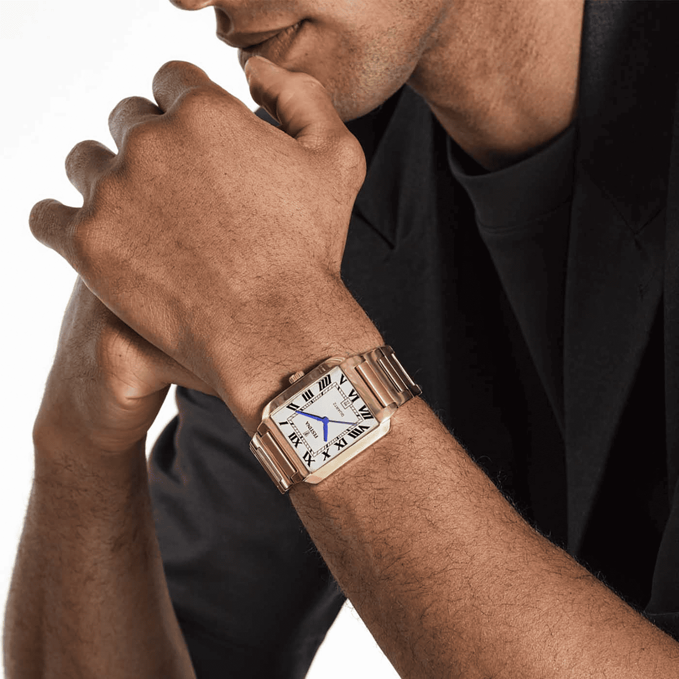 On the Square Quarz Uhr