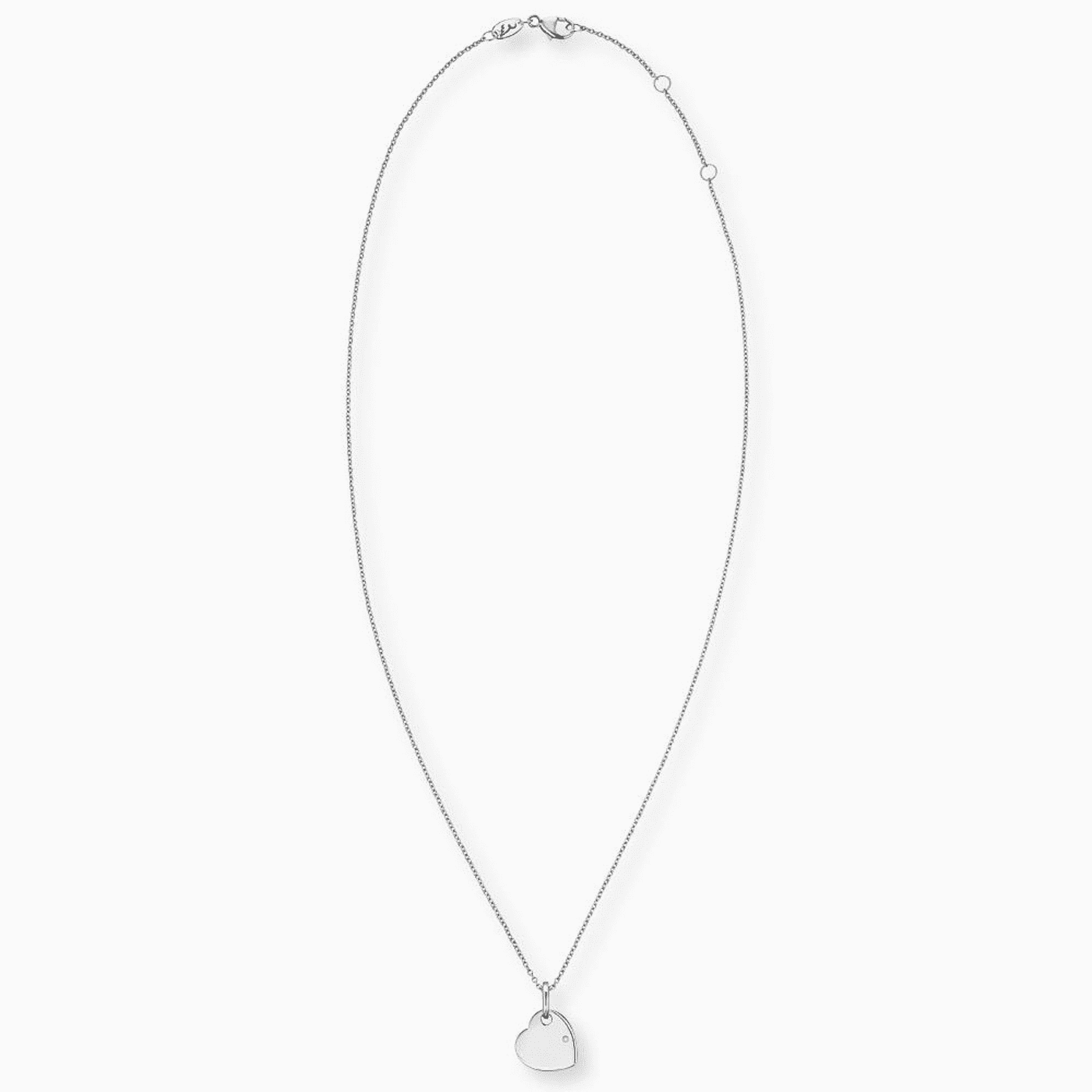 Kette Zirkonia 925er Silber Herz