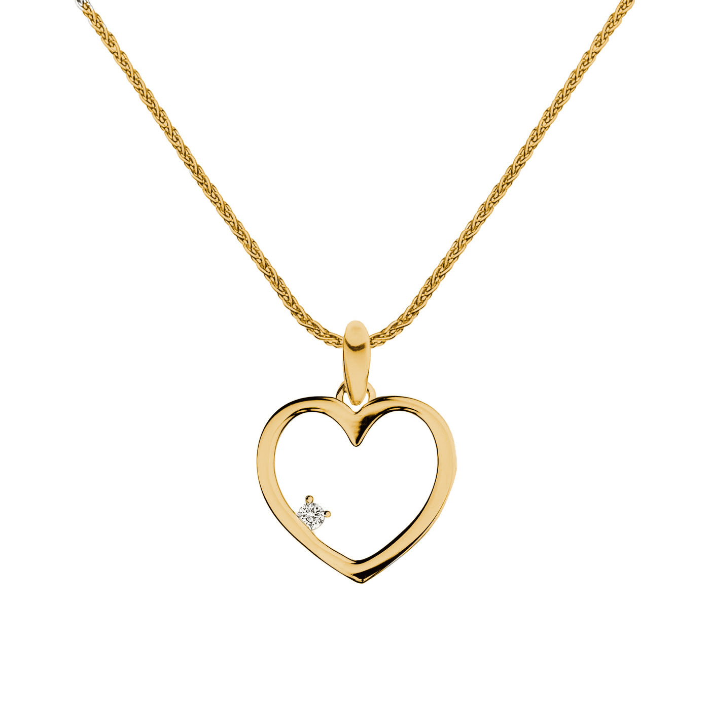 Kette Diamant zus. ca. 0,01 ct. 375er Gelbgold rhod. Kette Diamant zus. ca. 0,01 ct. 375er Gelbgold rhod.