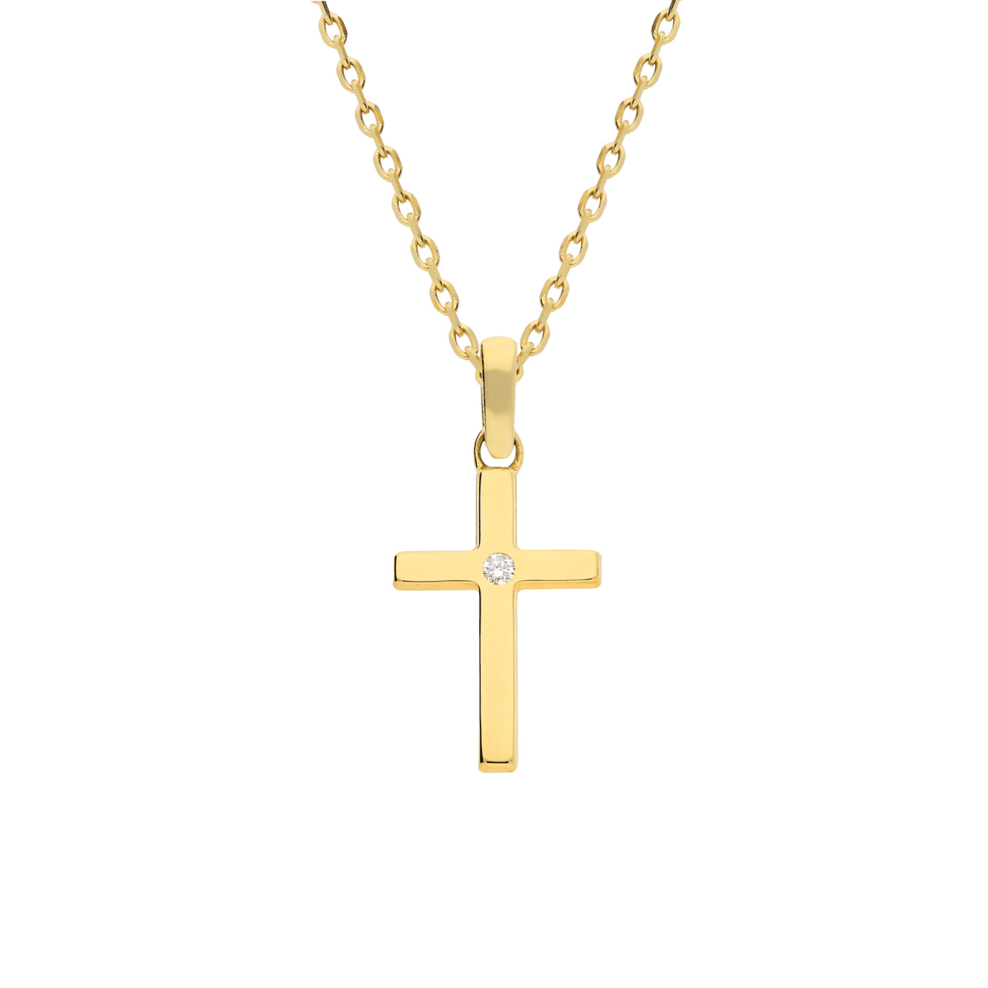 Kette Diamant zus. ca. 0,01 ct. 375er Gelbgold Kette Diamant zus. ca. 0,01 ct. 375er Gelbgold