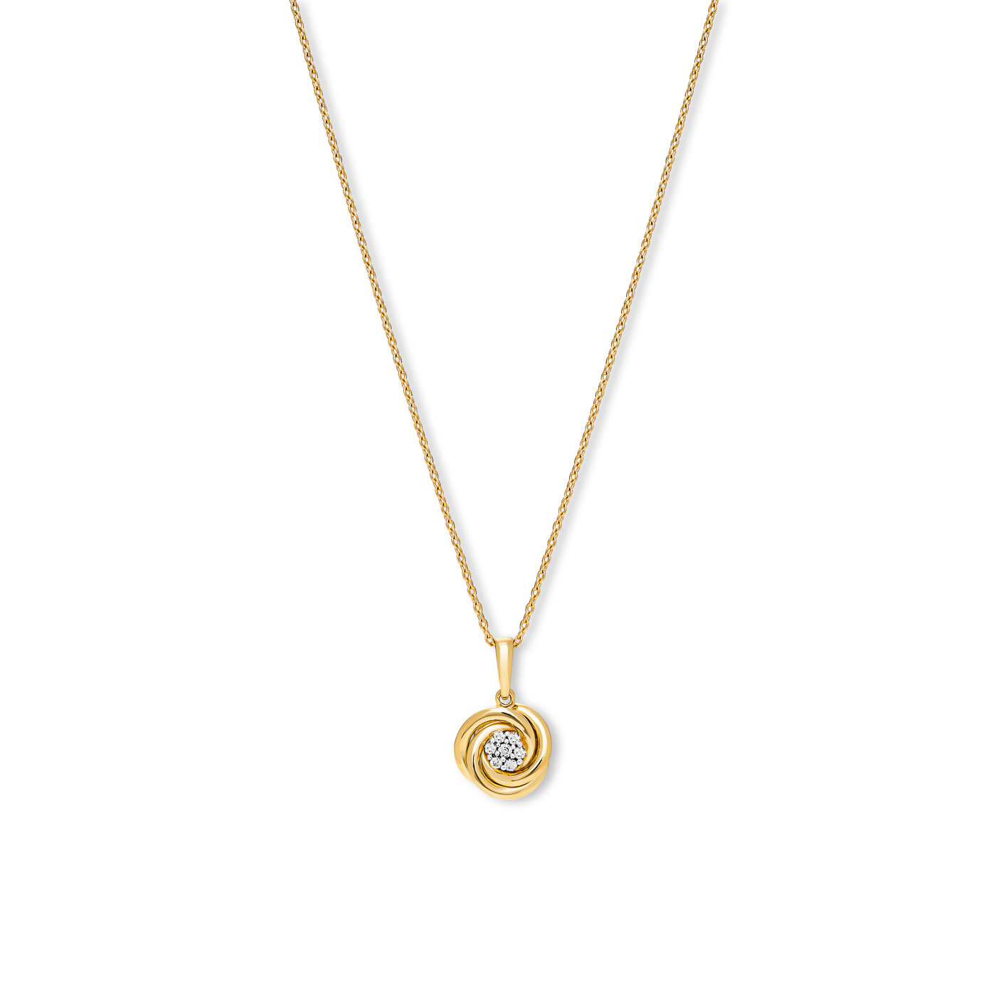 Kette Diamant zus. ca. 0,05 ct. 375er Gelbgold Kette Diamant zus. ca. 0,05 ct. 375er Gelbgold